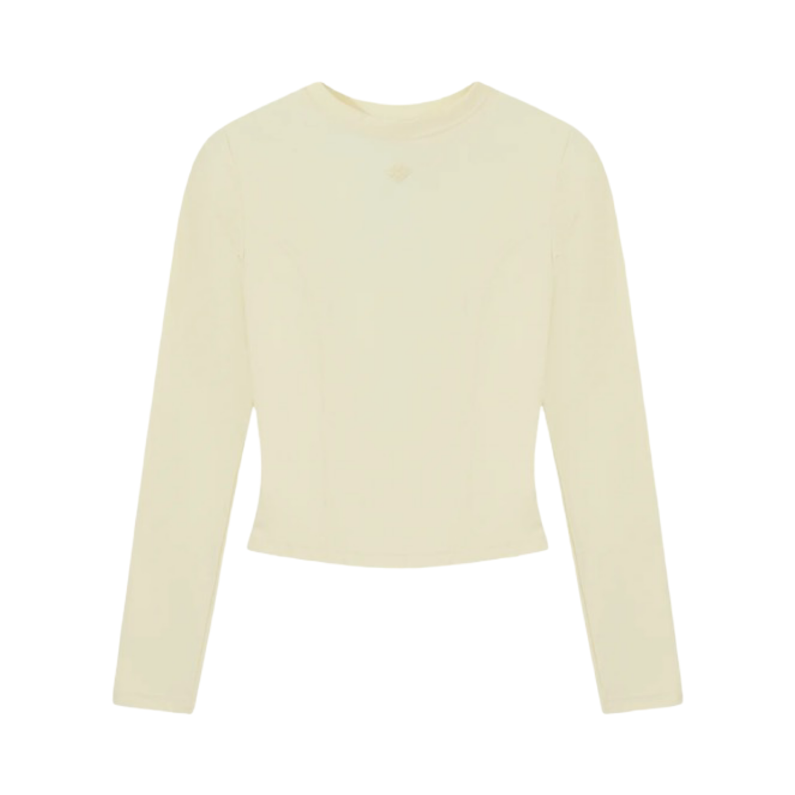 THE COUTURE CLUB SCULPTING STRETCH CROSSOVER BACK LONG SLEEVE TOP YELLOW