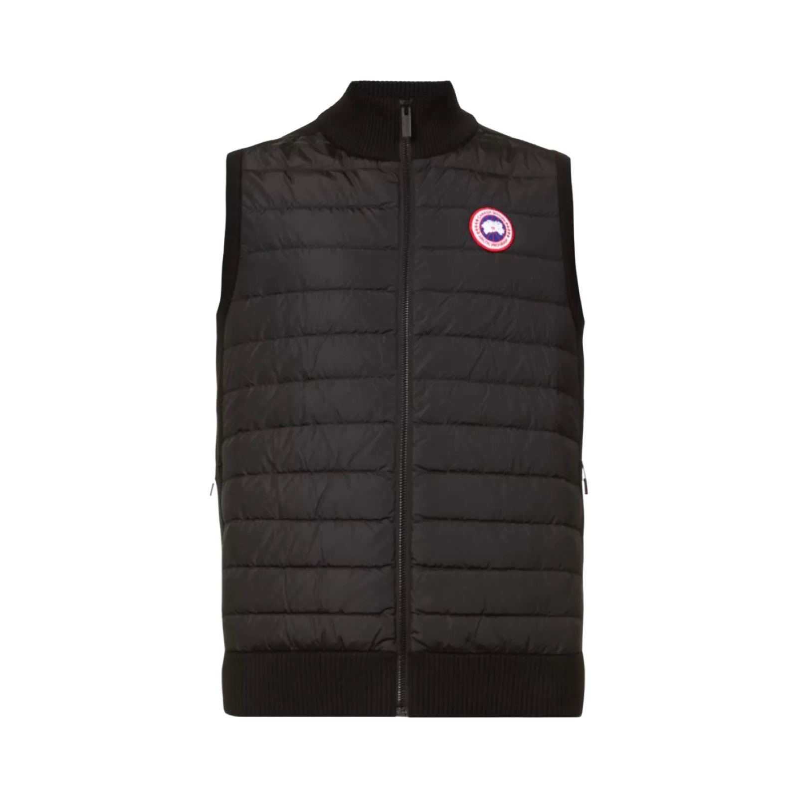 CANADA GOOSE HIGH-NECK PADDED WOOL AND SHELL-DOWN VEST