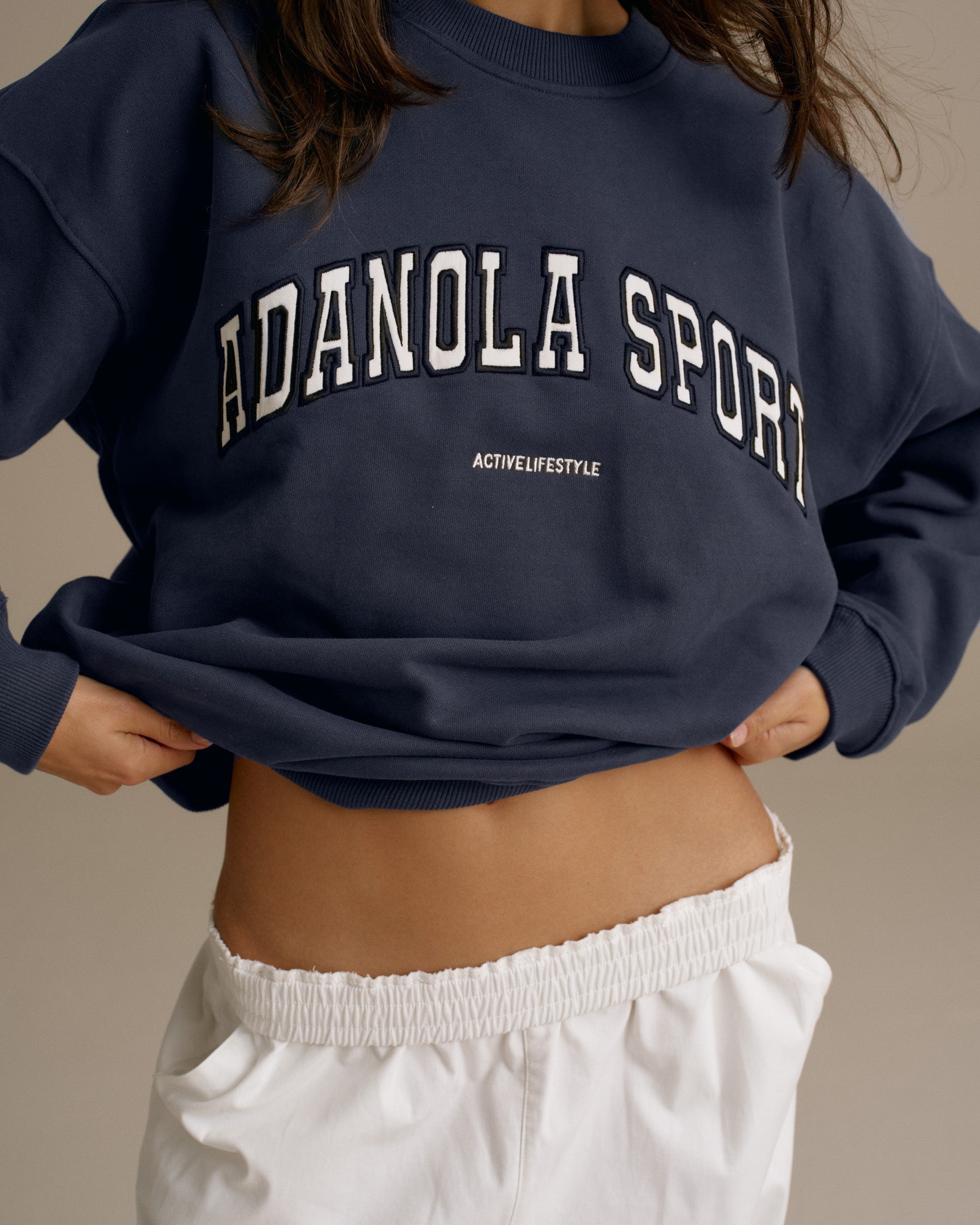 Adanola AS Oversized Sweatshirt - Washed Midnight Blue