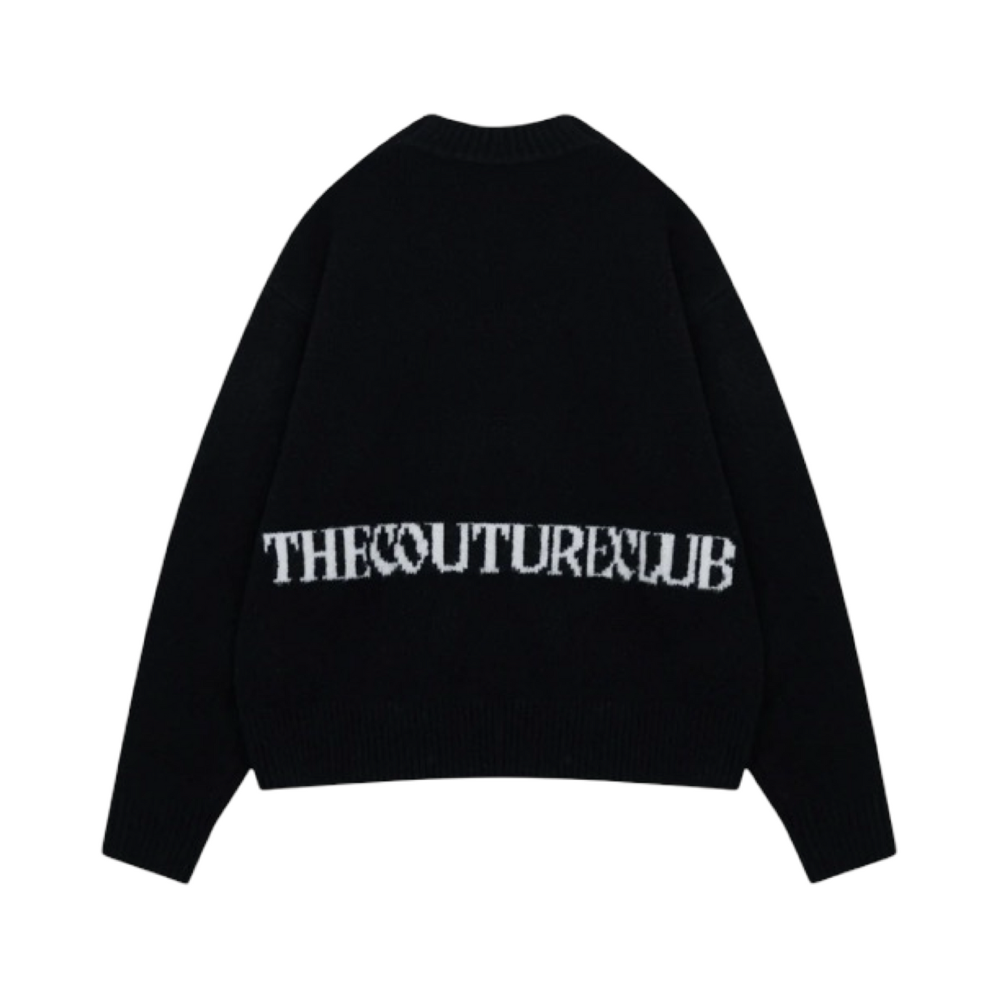 COUTURE CLUB BRUSHED KNIT JUMPER BLACK
