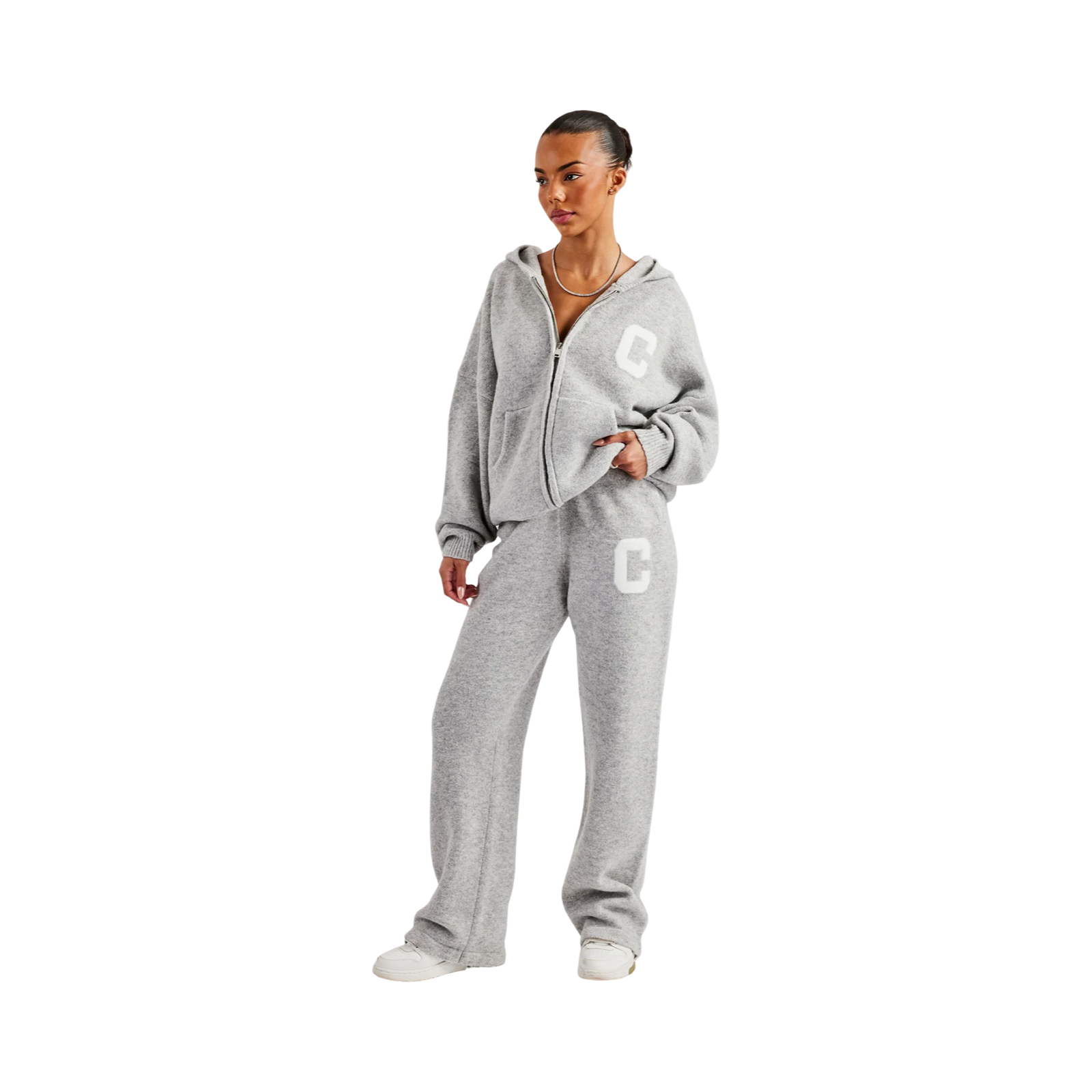 CERNUCCI KNITTED TRACKSUIT GREY