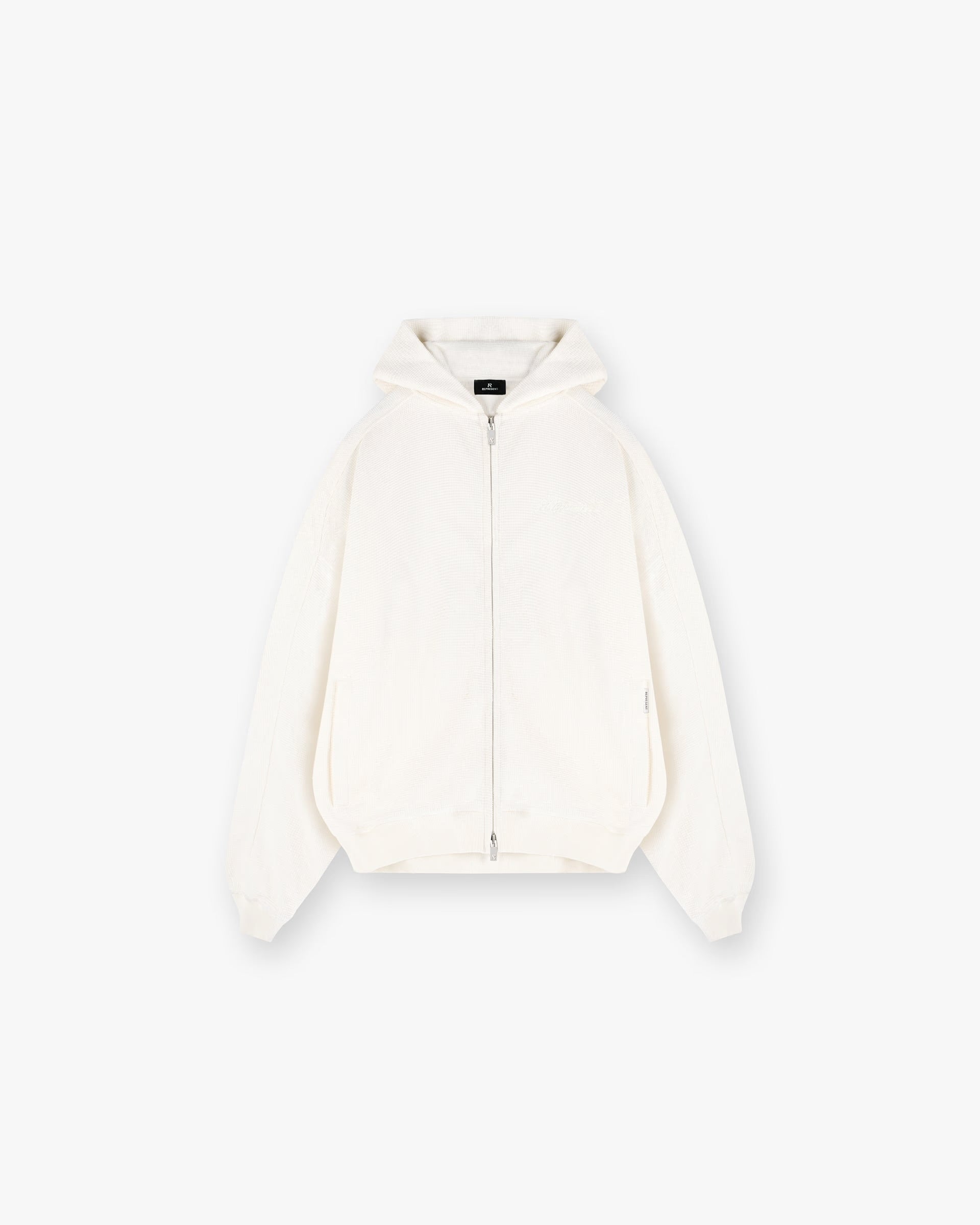 REPRESENT WAFFLE ZIP THROUGH HOODIE
