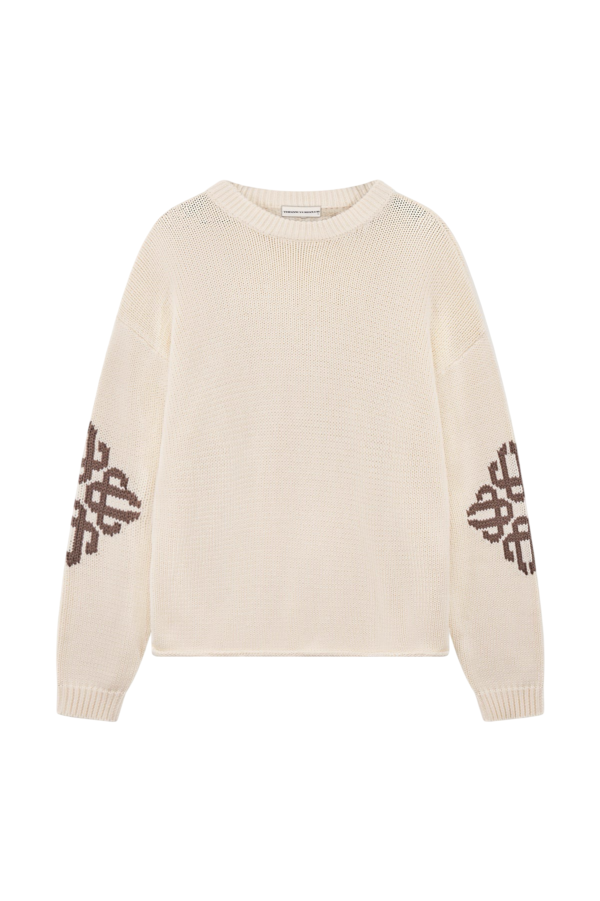 THE COUTURE CLUB CHUNKY KNIT EMBLEM JUMPER
