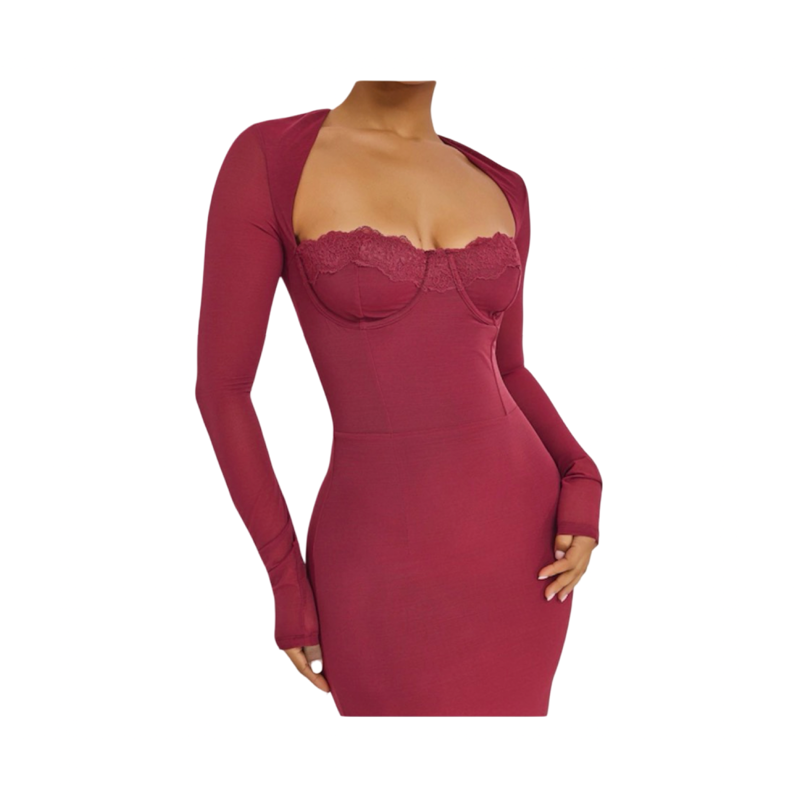 MARS THE LABEL RED MAXI DRESS