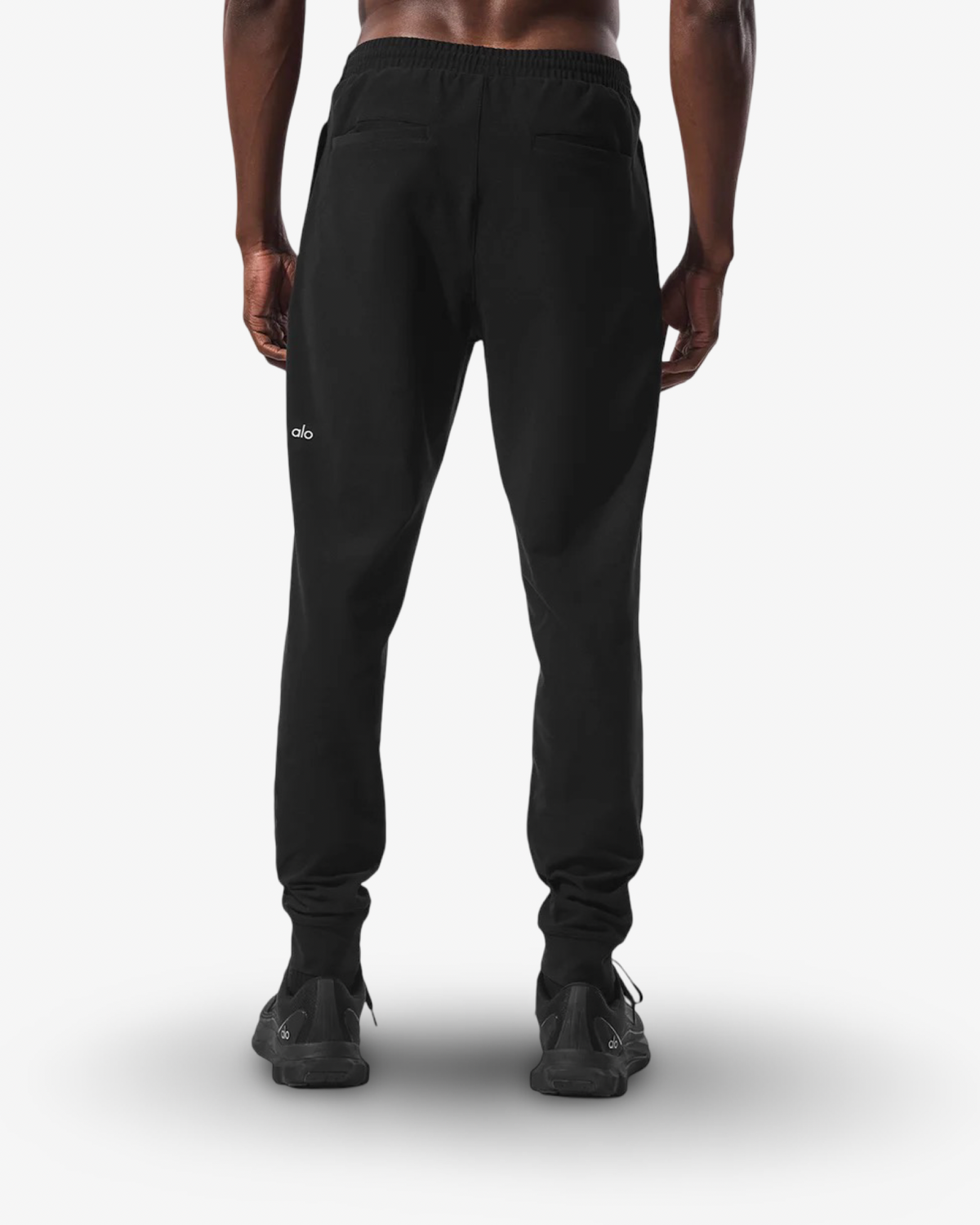 ALO CONQUER REFORM BLACK HOODED CUFFED TRACKSUIT