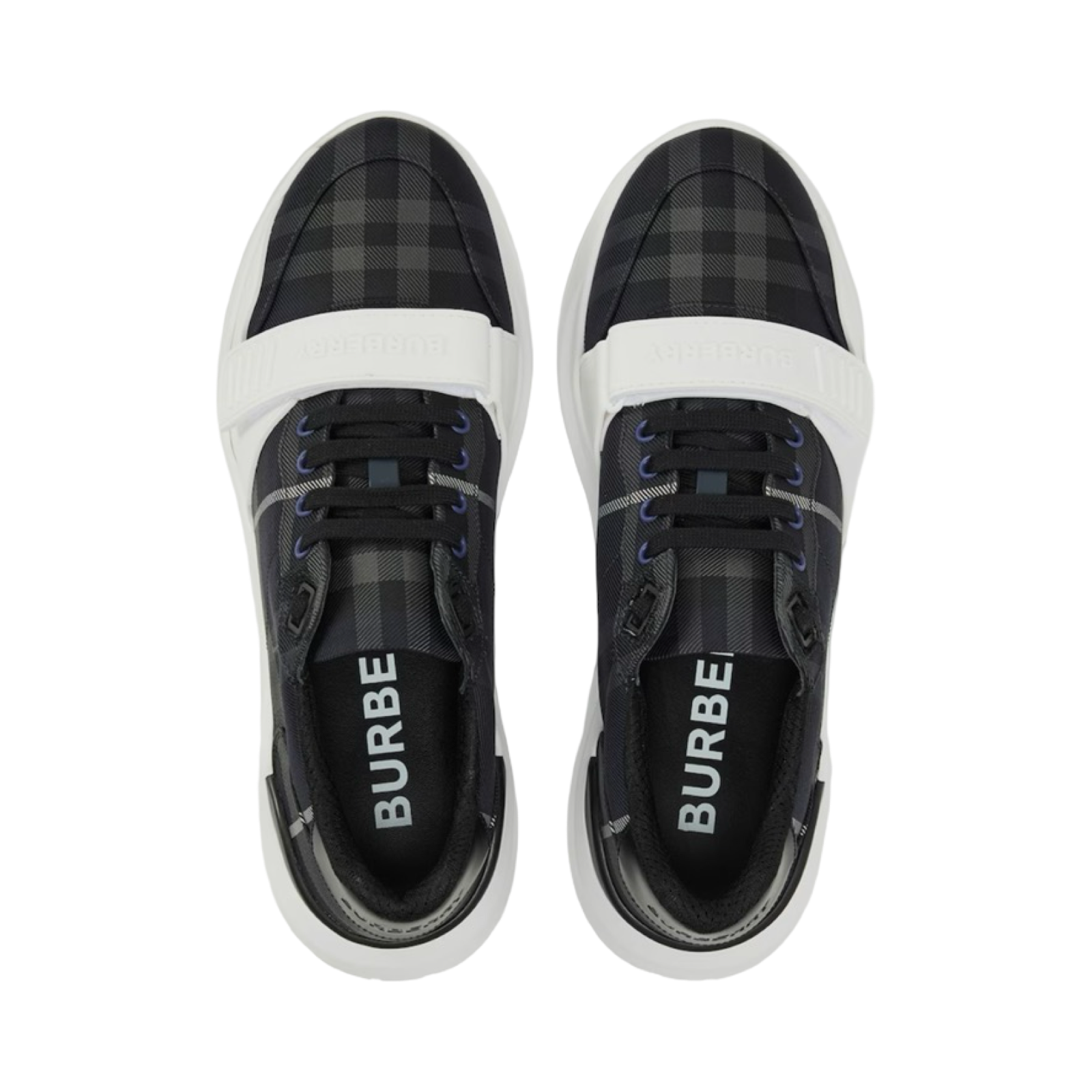 BURBERRY REGIS CHECK COTTON TRAINERS