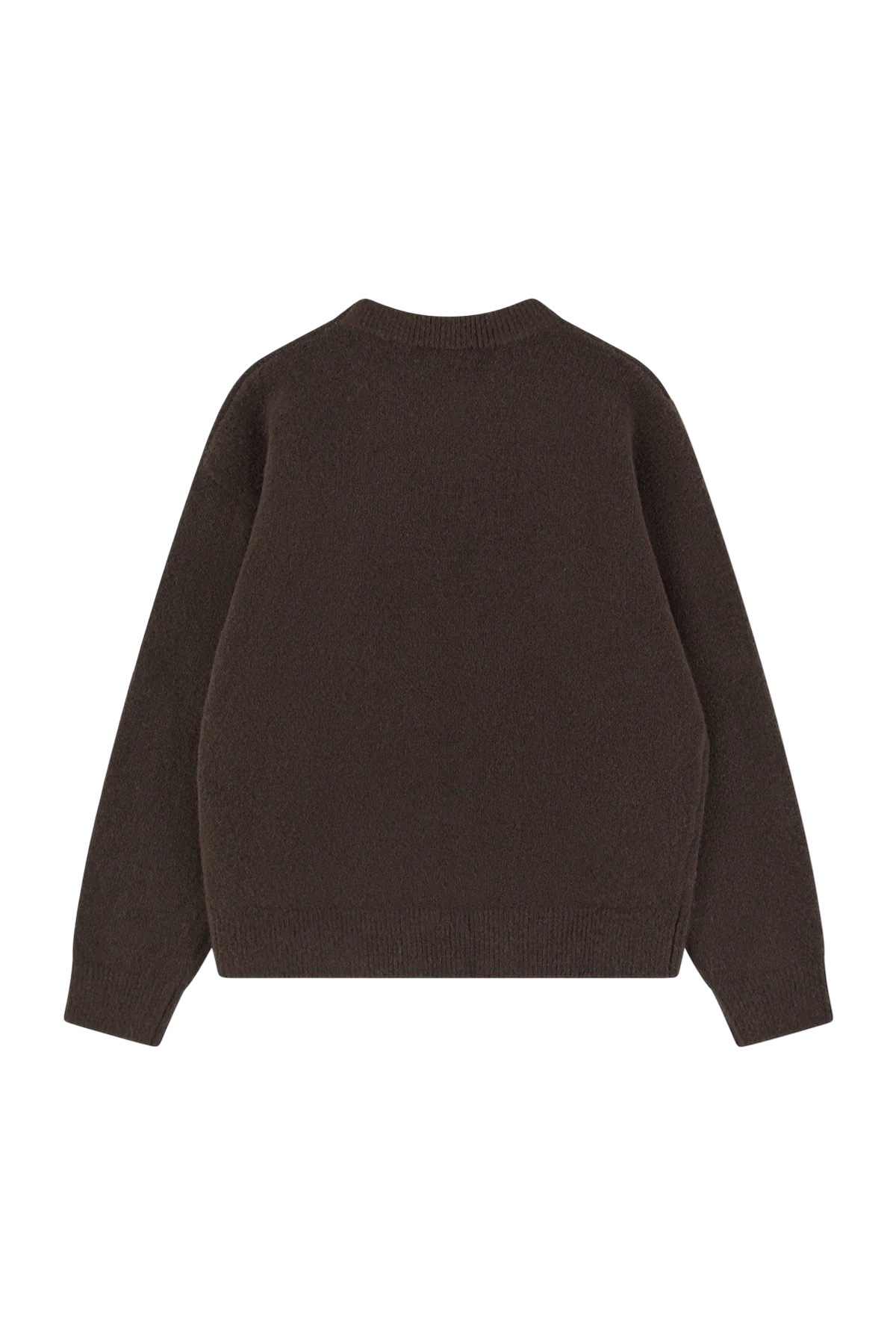THE COUTURE CLUB MONOGRAM FLUFFY KNIT CREWNECK