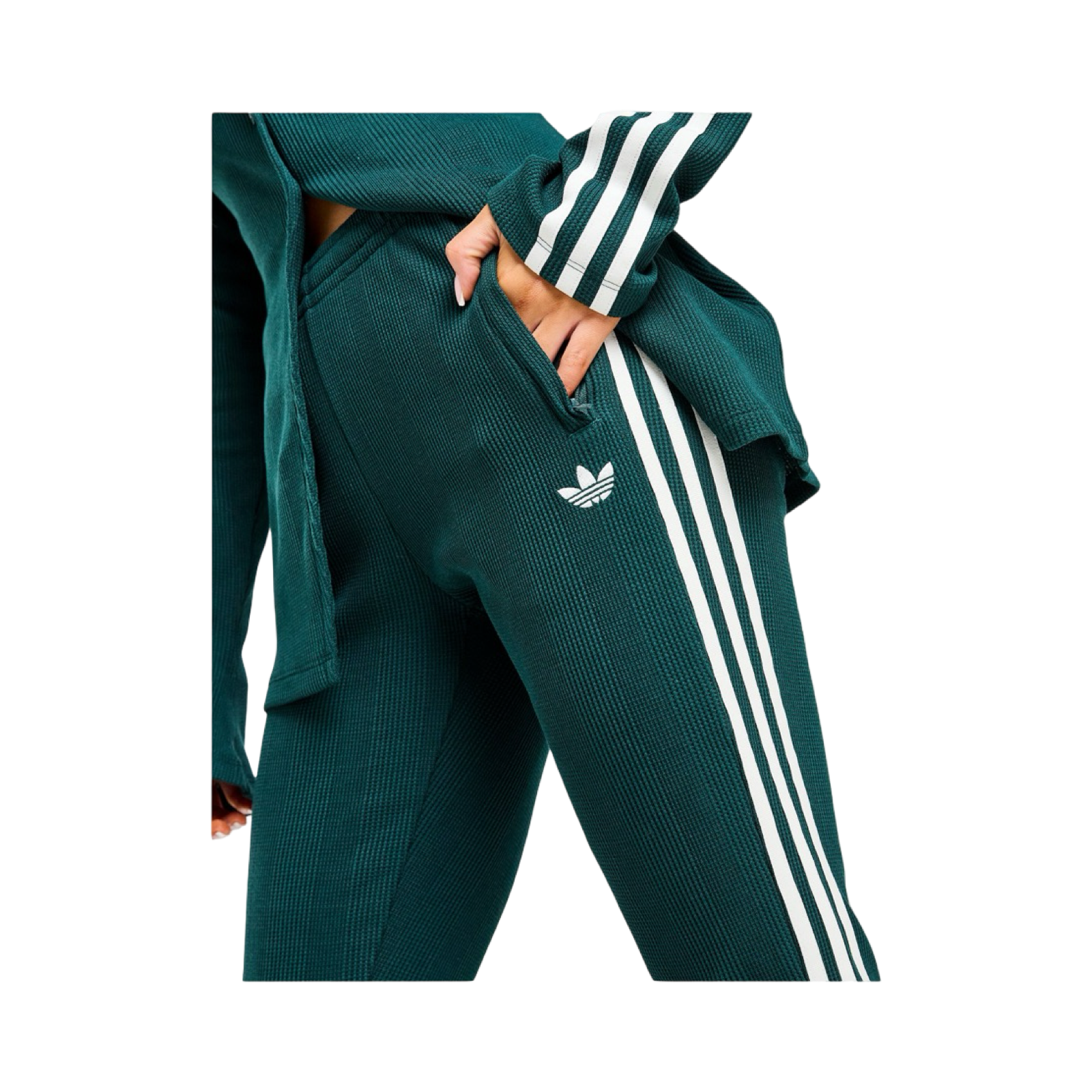 ADIDAS ORIGINALS WAFFLE FLARED JOGGERS