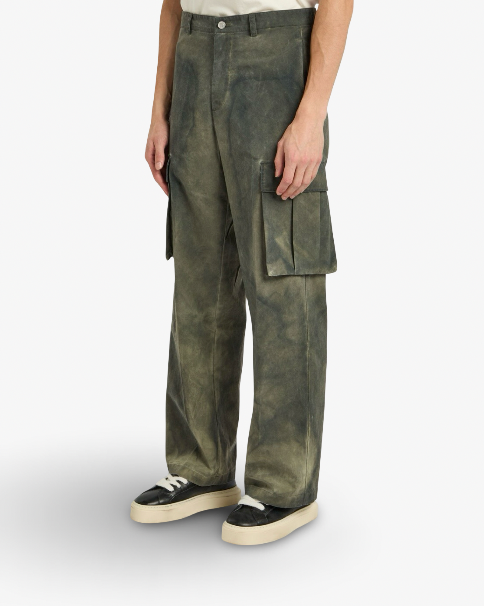 COLE BUXTON COLD WASH CARGO TROUSER - KHAKI