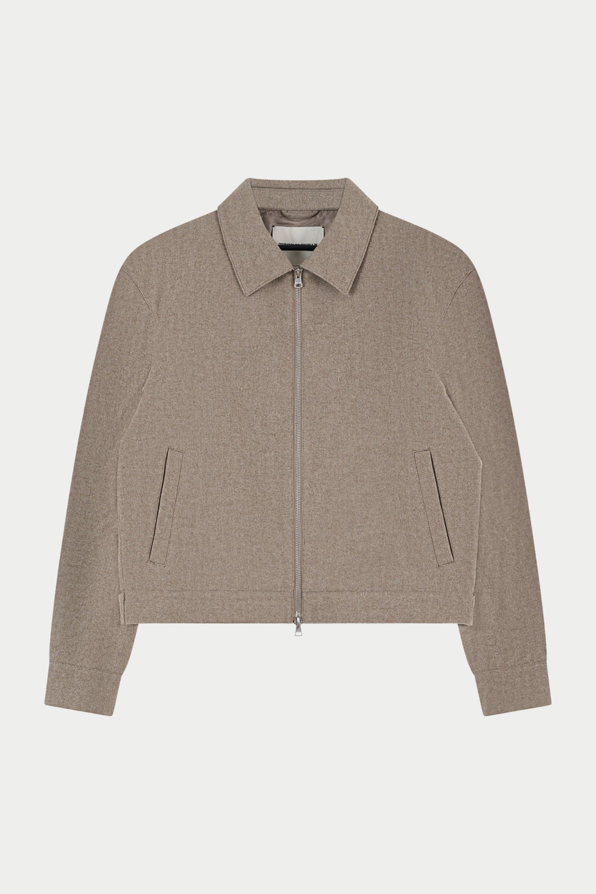 THE COUTURE CLUB TAILORED HERRINGBONE JACKET - BEIGE