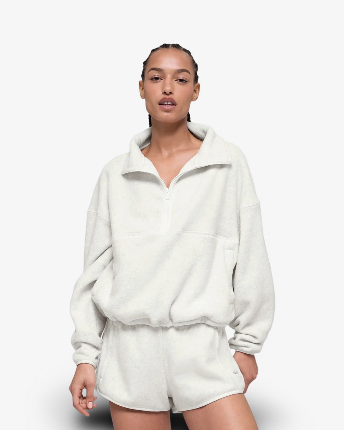 ALO POLAR FLEECE TRACKSUIT IN GREY
