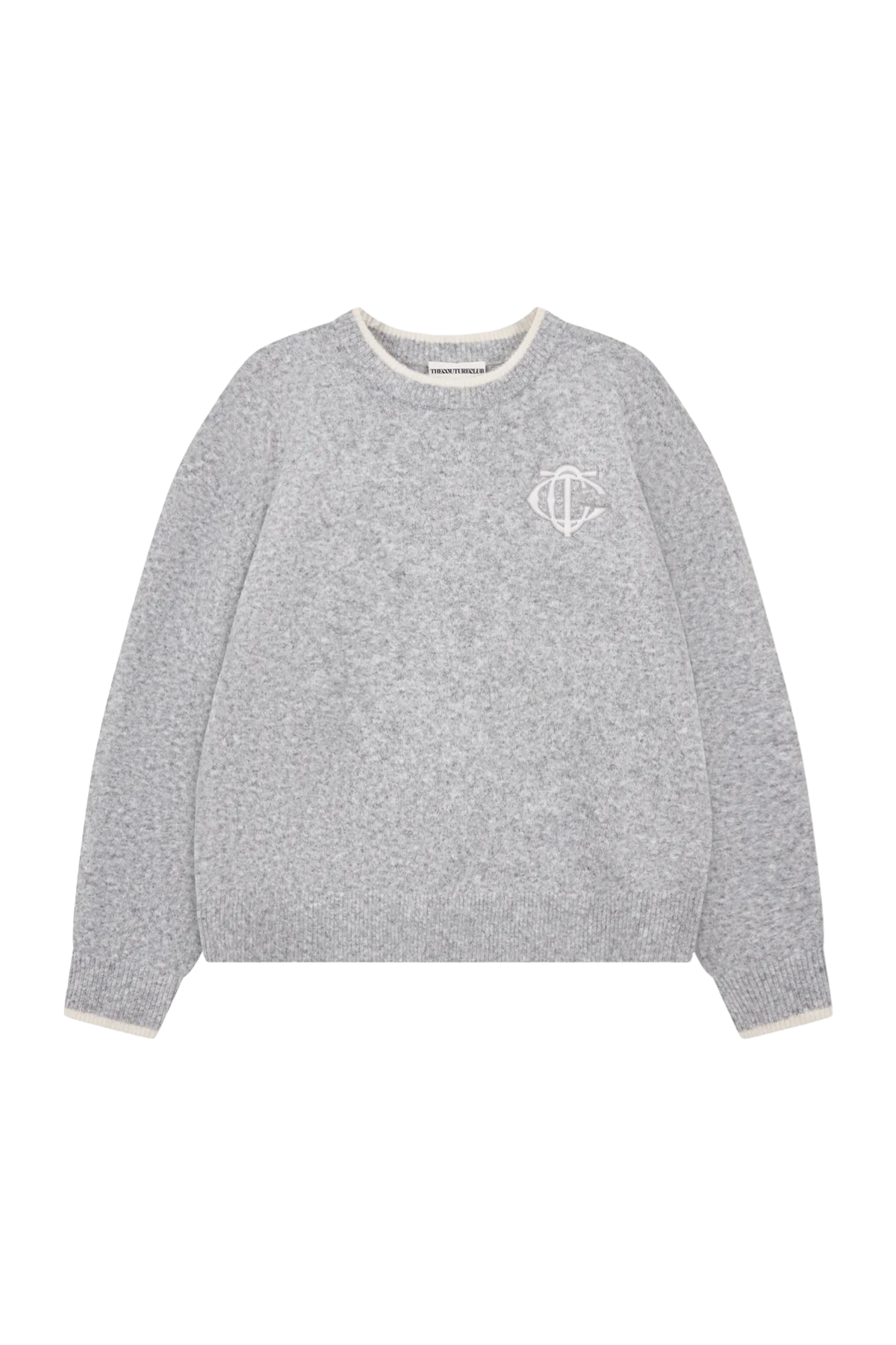 THE COUTURE CLUB MONOGRAM KNITTED CREWNECK