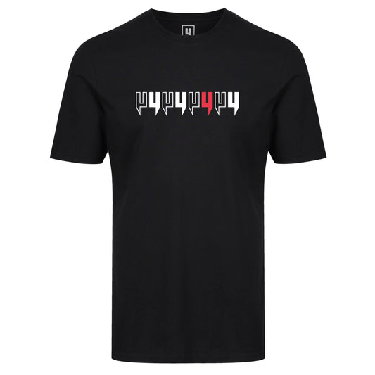YELIR WORLD EIGHT Y LOGO T-SHIRT BLACK RED