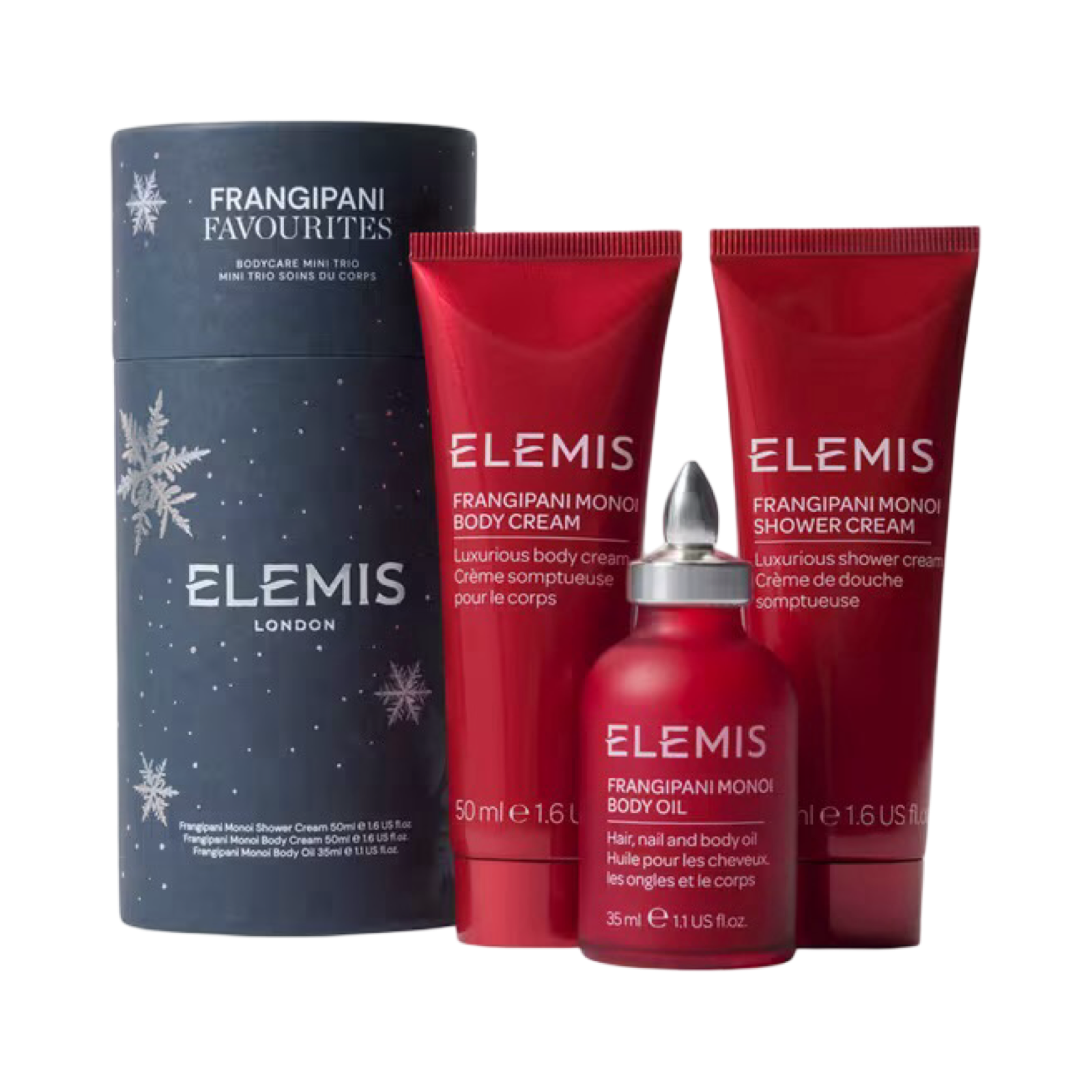ELEMIS FRANGIPANI FAVOURITES BODY CARE MINI TRIO GIFT SET