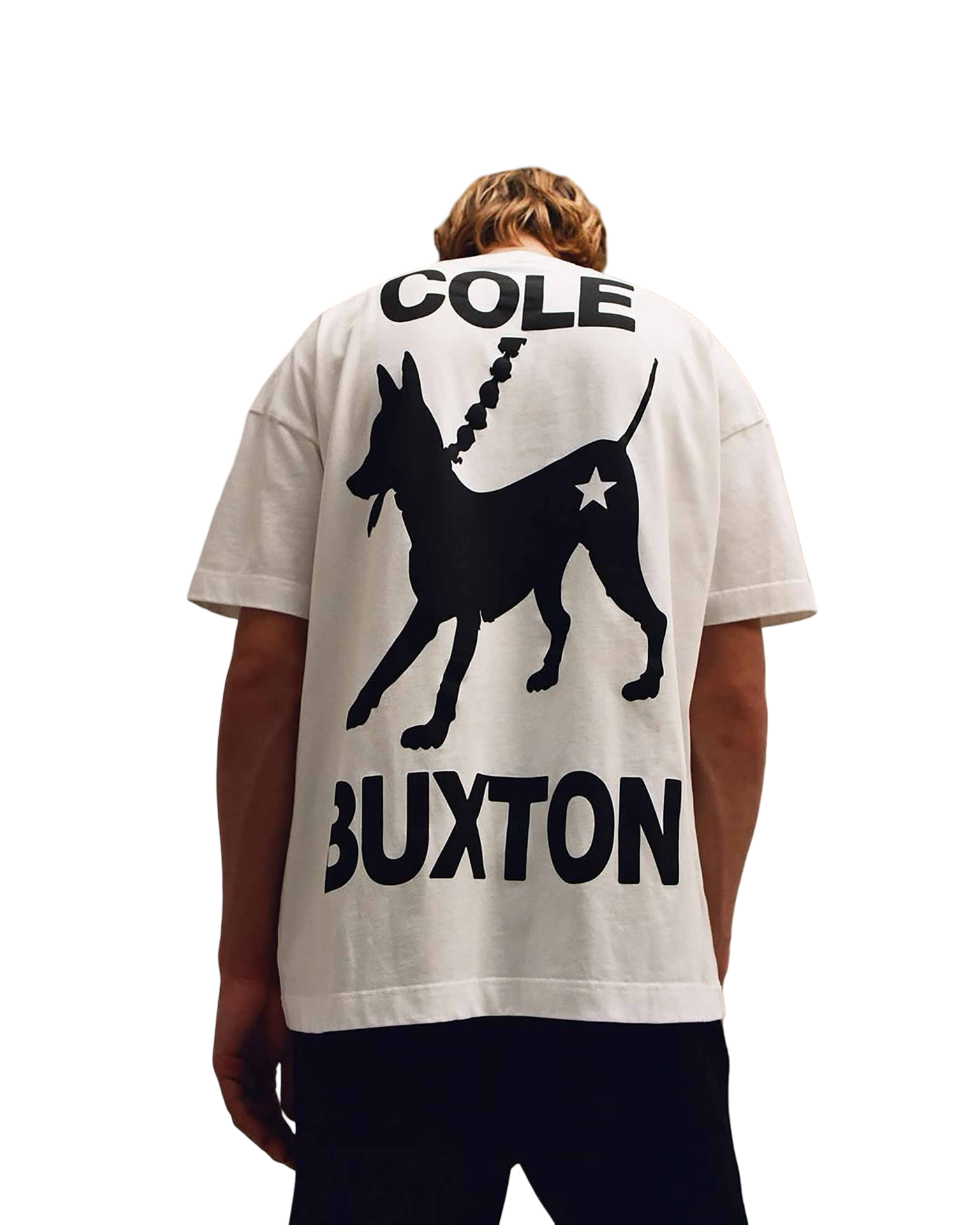 COLE BUXTON DOG T-SHIRT WHITE
