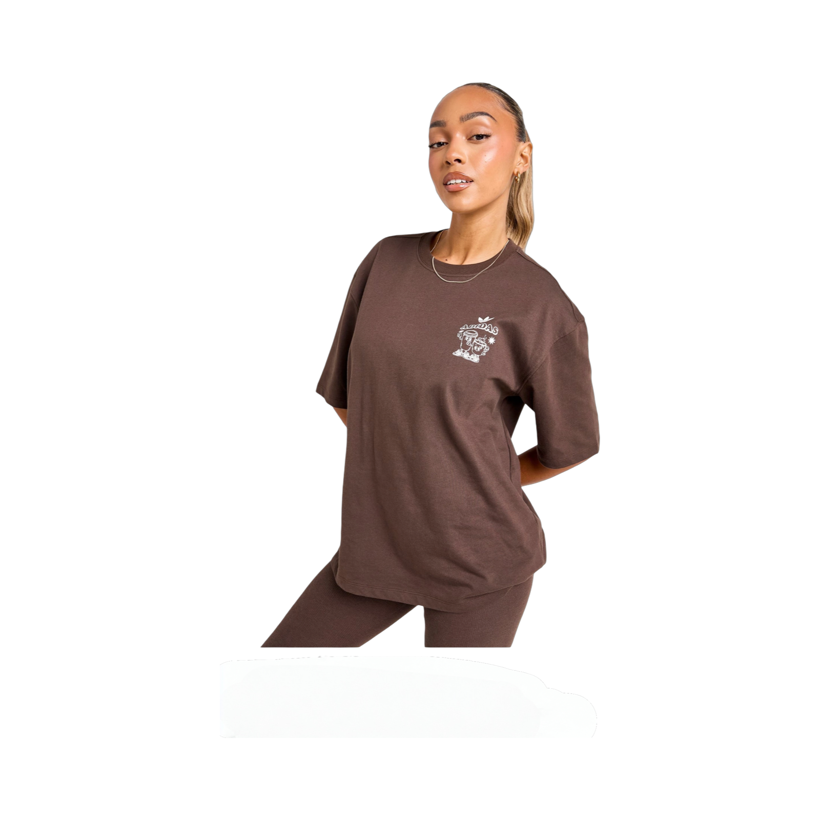 ADIDAS ORIGINALS COFFEE CLUB T-SHIRT - BROWN