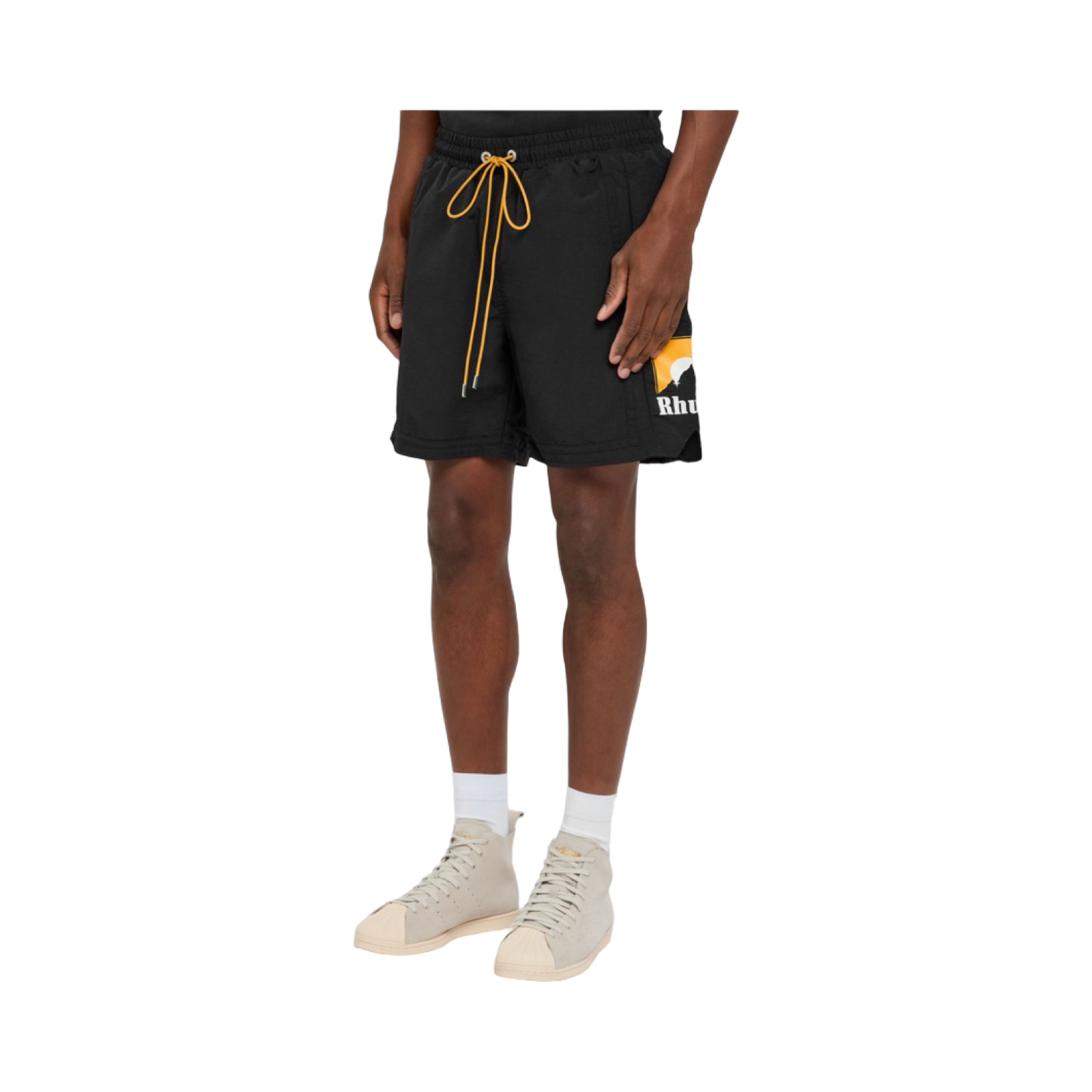 RHUDE MOONLIGHT PRINTED SHELL SHORTS