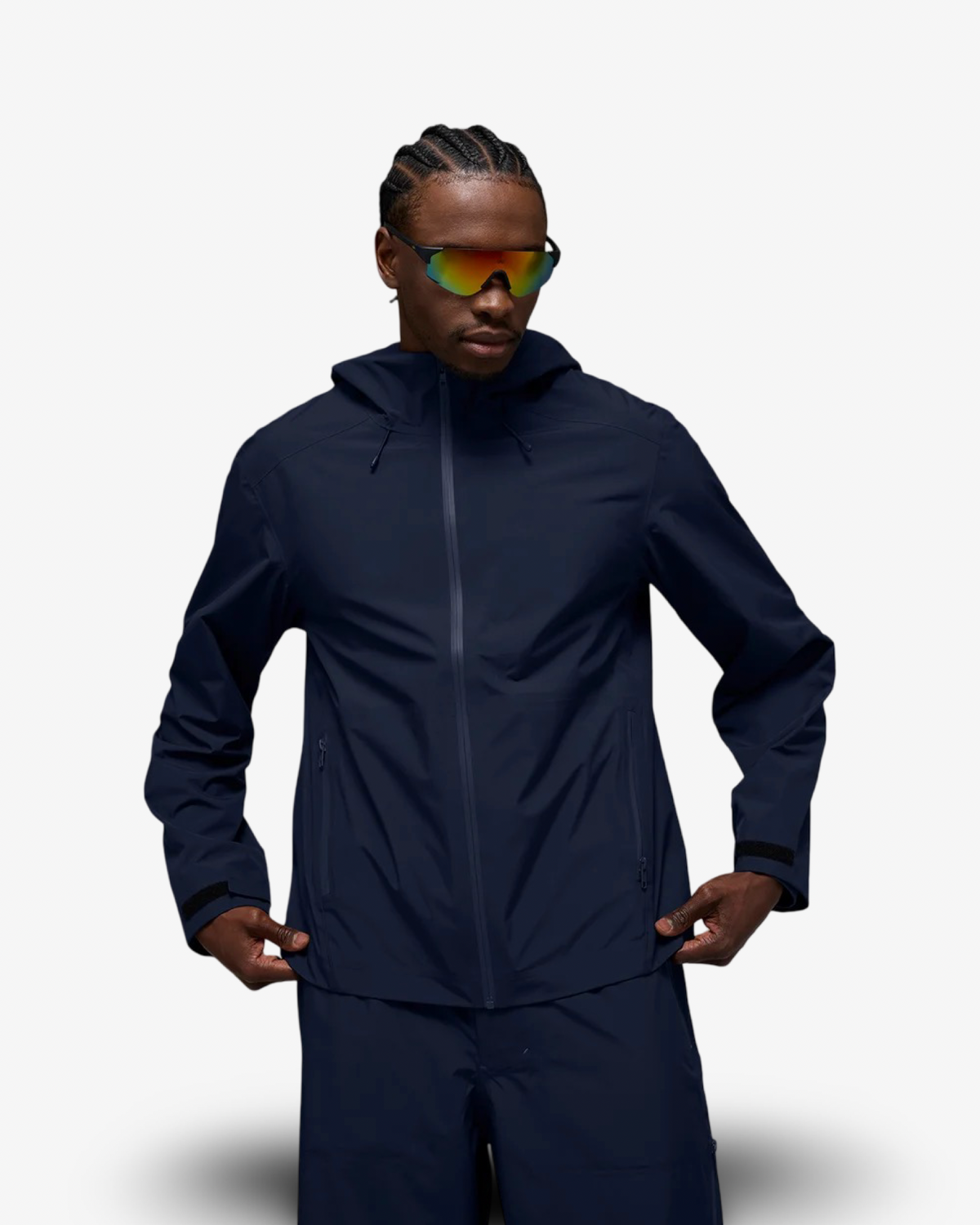 ALO ALPHA SHELL TRACKSUIT IN NAVY