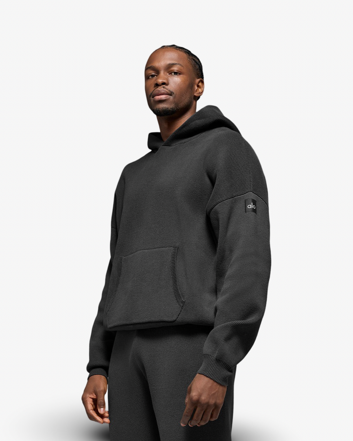 ALO SCHOLAR HOODED TRACKSUIT IN ANTHRACITE