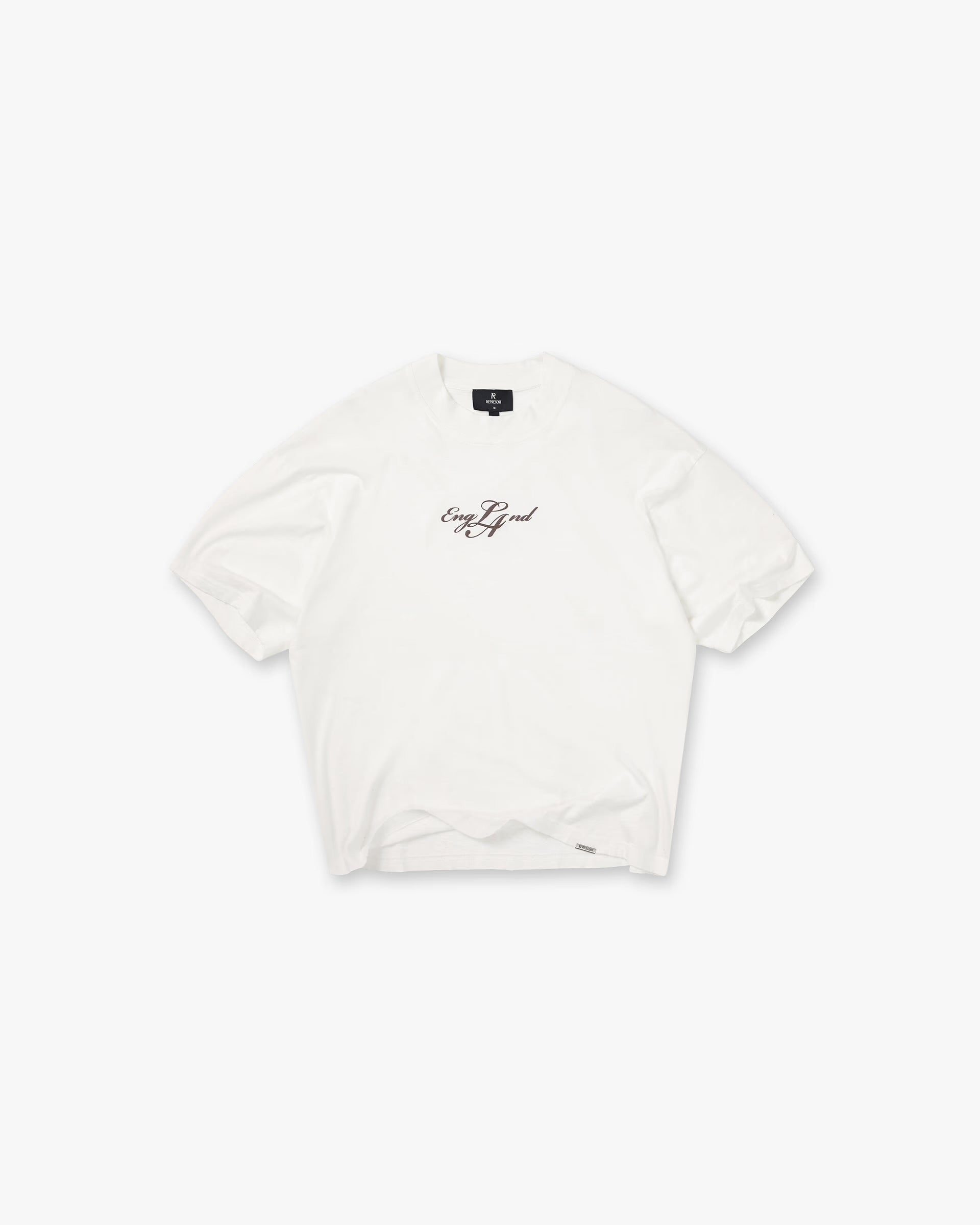 REPRESENT ENGLAND T-SHIRT - FLAT WHITE