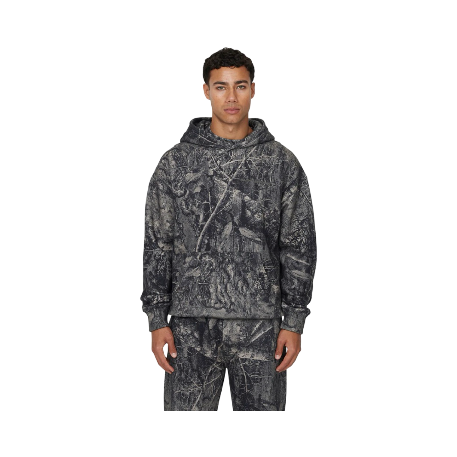 GFN WOODLAND CAMO BLACK HOODIE