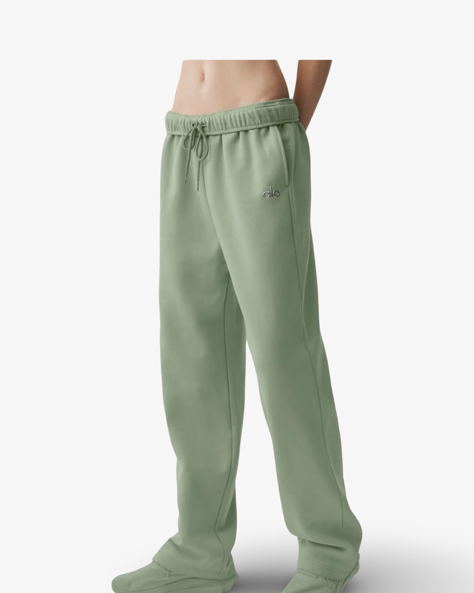 ALO ACCOLADE STRAIGHT LEG SWEATPANTS DUNE GRASS