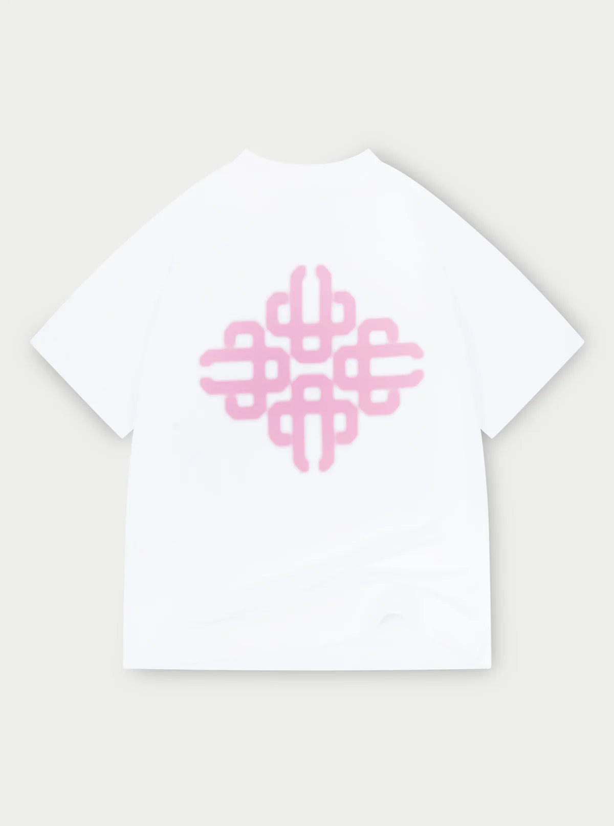 THE COUTURE CLUB BLURRED GRAPHIC EMBLEM T-SHIRT - PINK