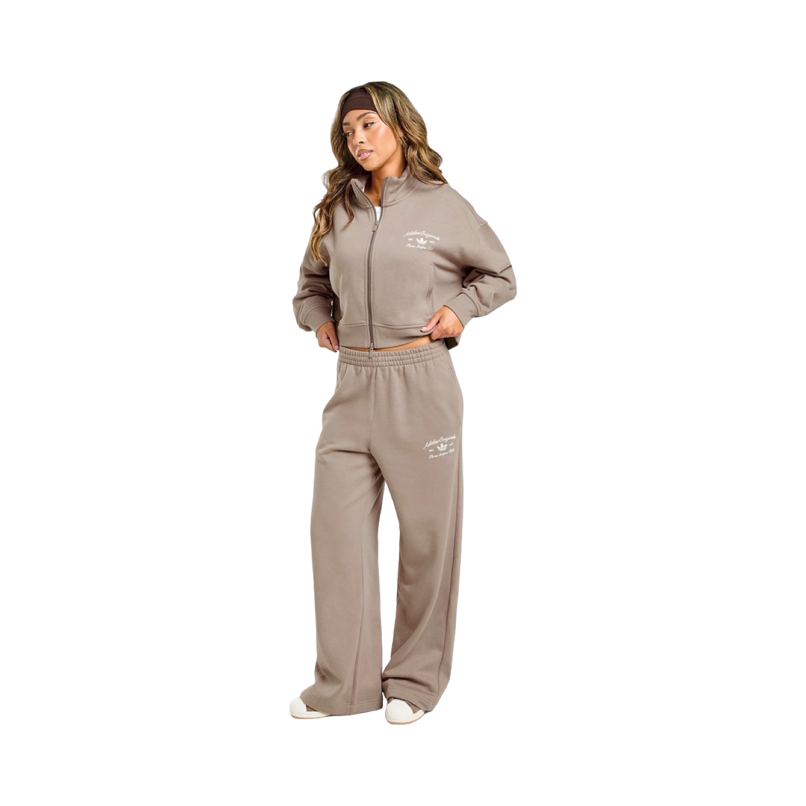 ADIDAS ORIGINALS CLUB WIDE JOGGERS - TAUPE