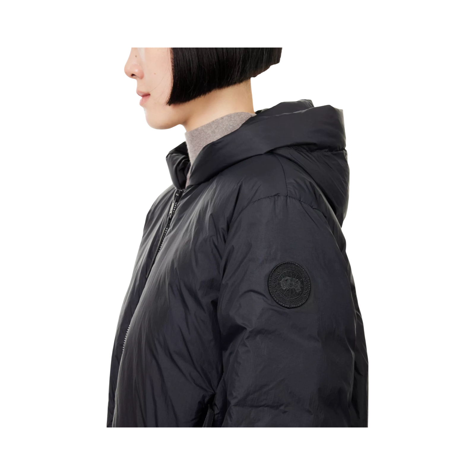 CANADA GOOSE ELBA NYLON-DOWN JACKET BLACK