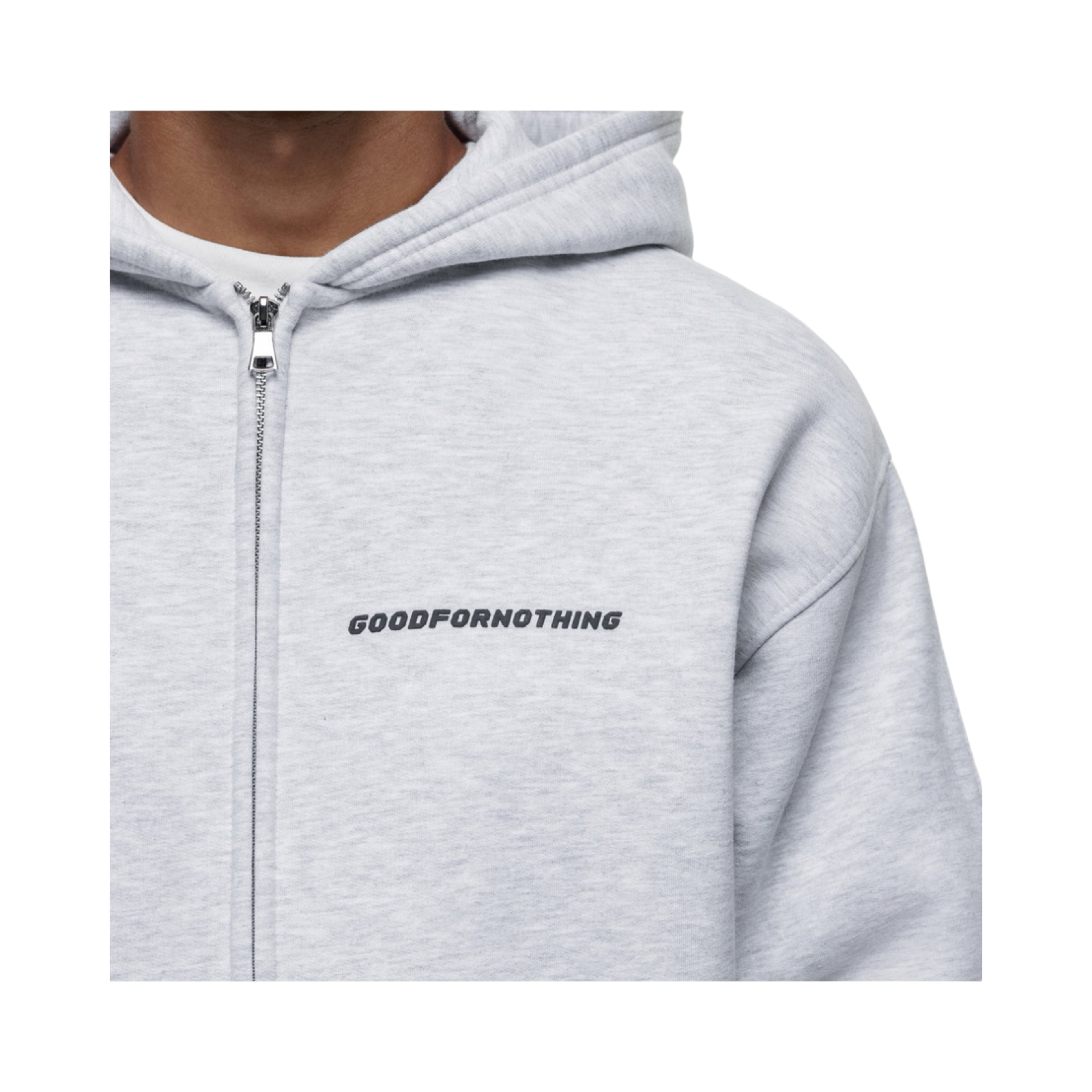 GFN VINTAGE GREY MARL ZIP HOODIE