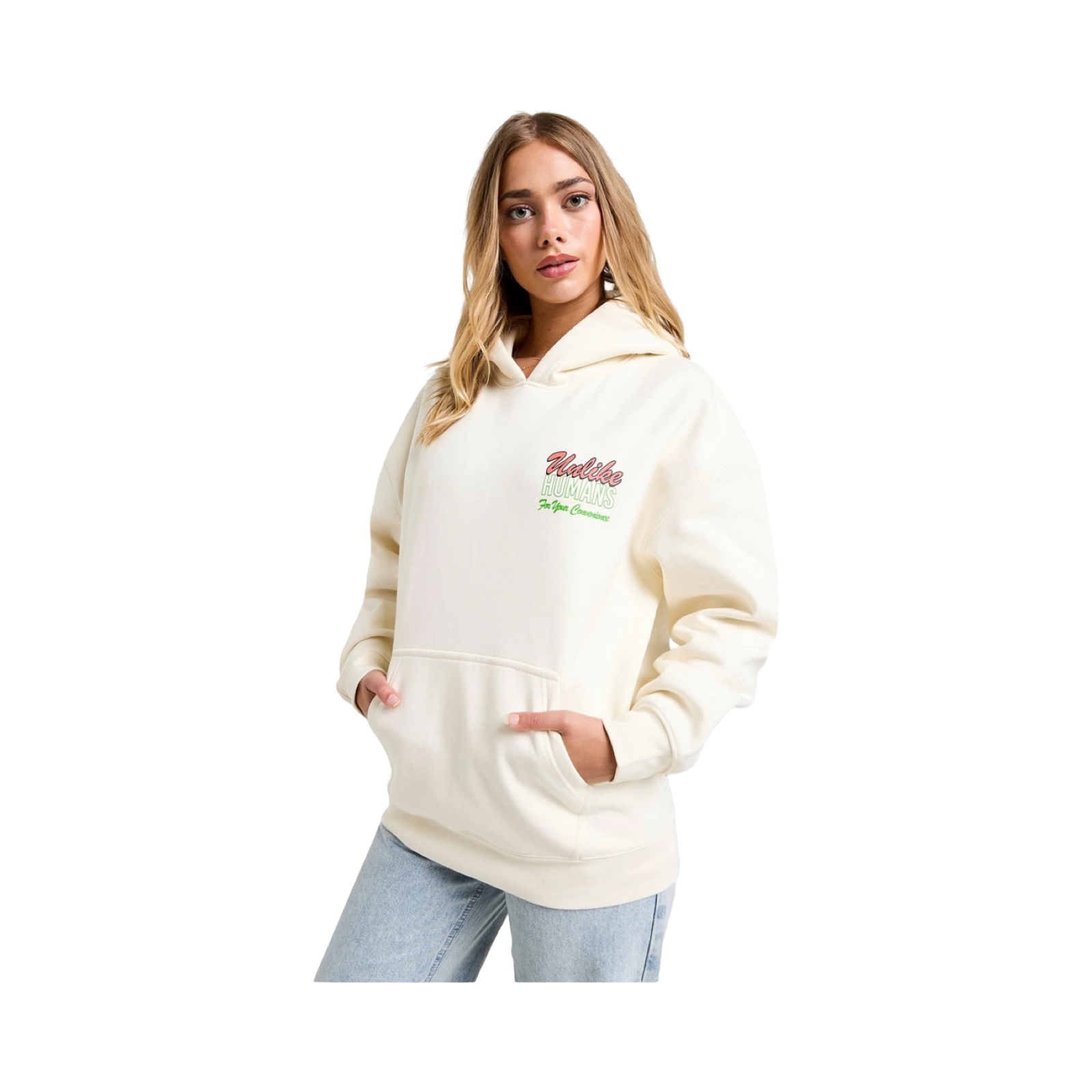 UNLIKE HUMANS PEACH OVERHEAD HOODIE