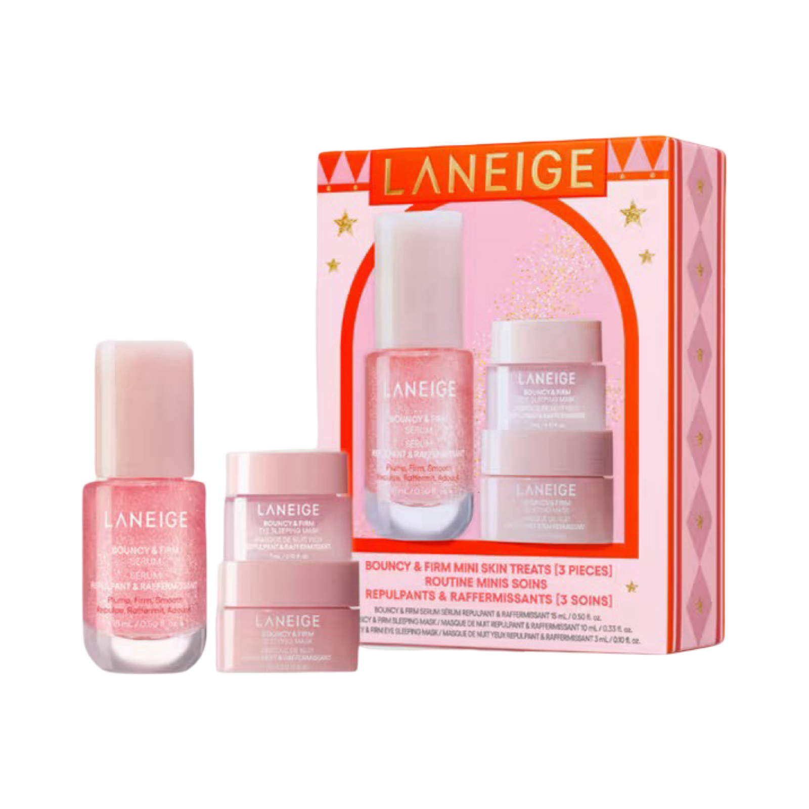 LANEIGE BOUNCY & FIRM MINI SKIN TREATS HOLIDAY GIFT SET