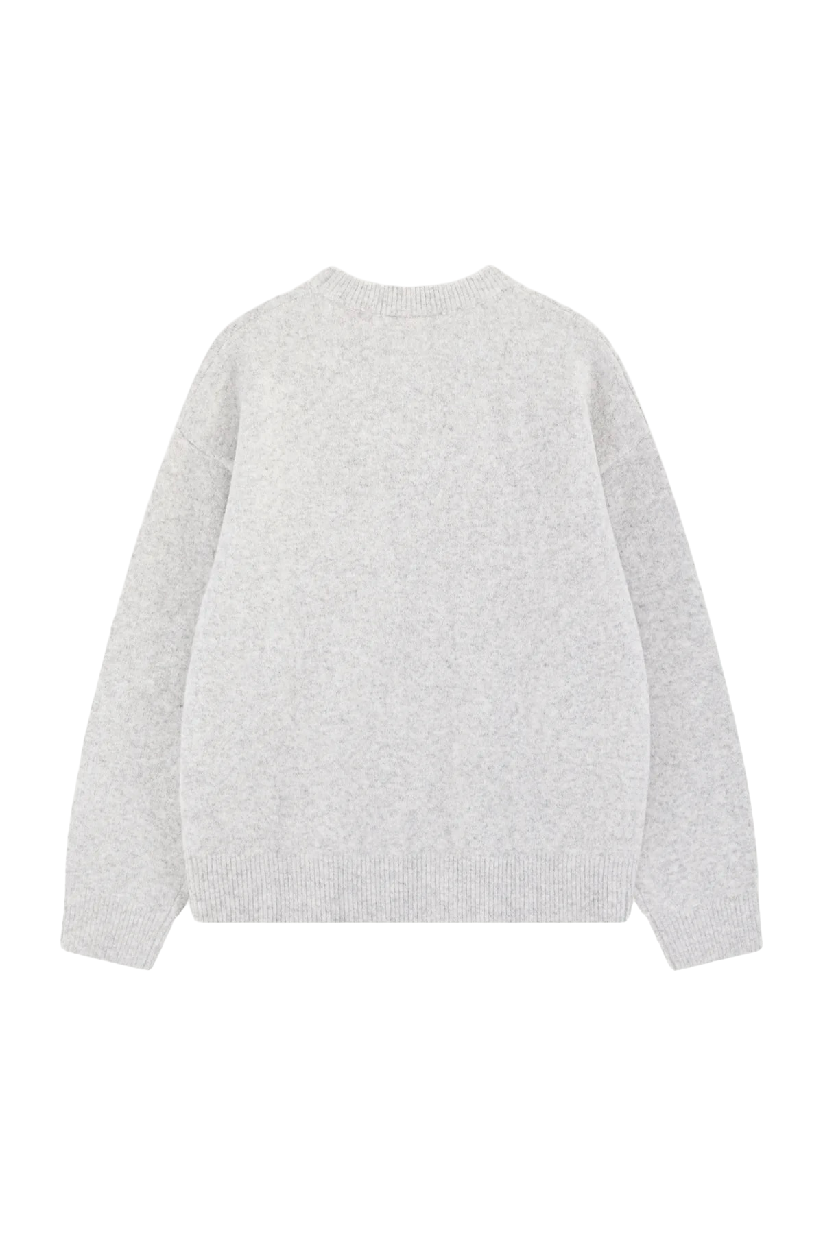 THE COUTURE CLUB MONOGRAM FLUFFY KNIT CREWNECK