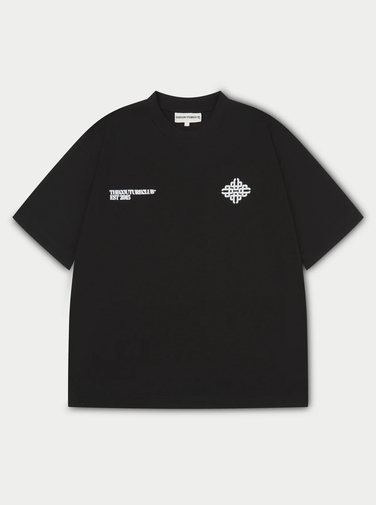 THE COUTURE CLUB BLURRED GRAPHIC EMBLEM T-SHIRT - BLACK