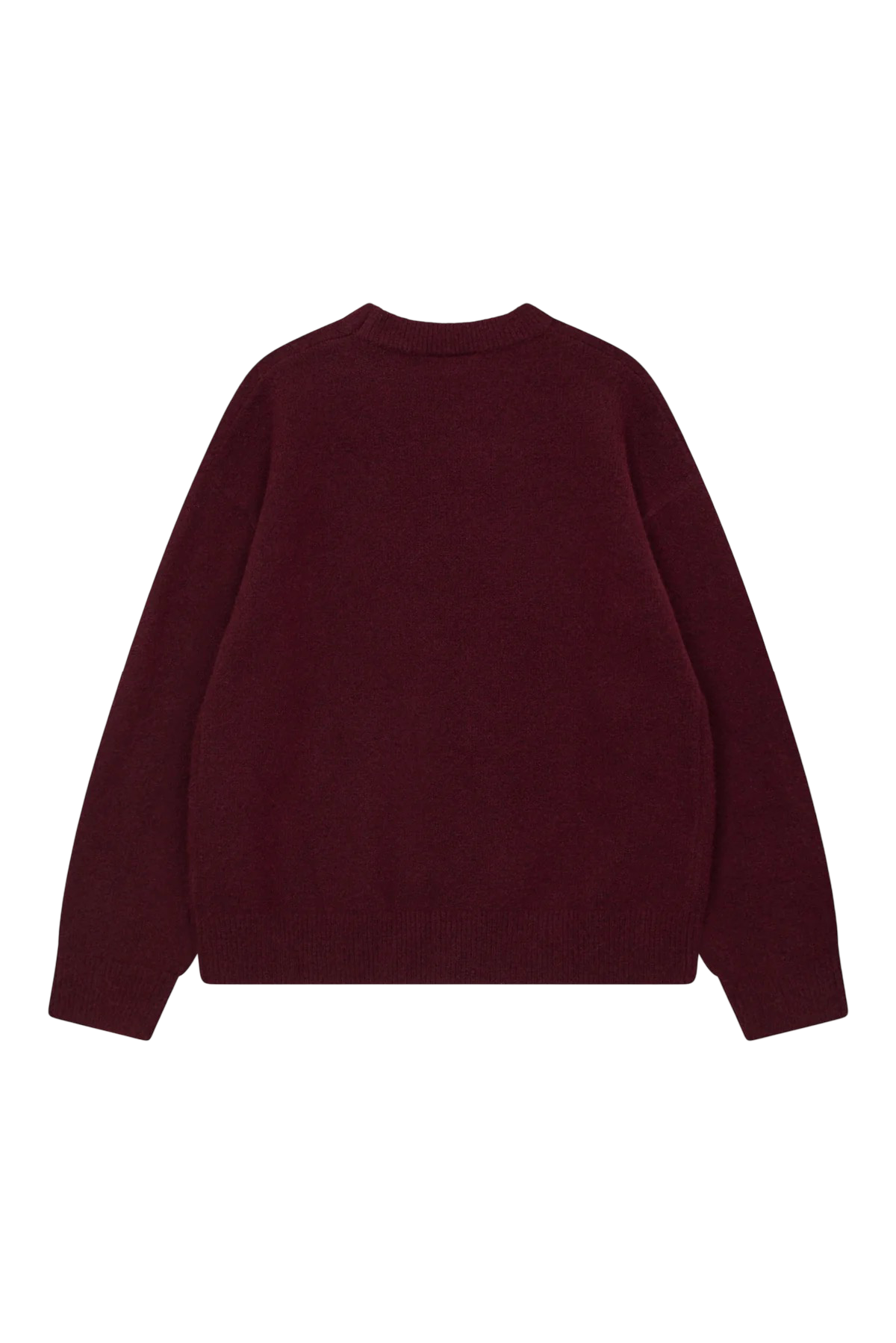 THE COUTURE CLUB MONOGRAM FLUFFY KNIT CREWNECK