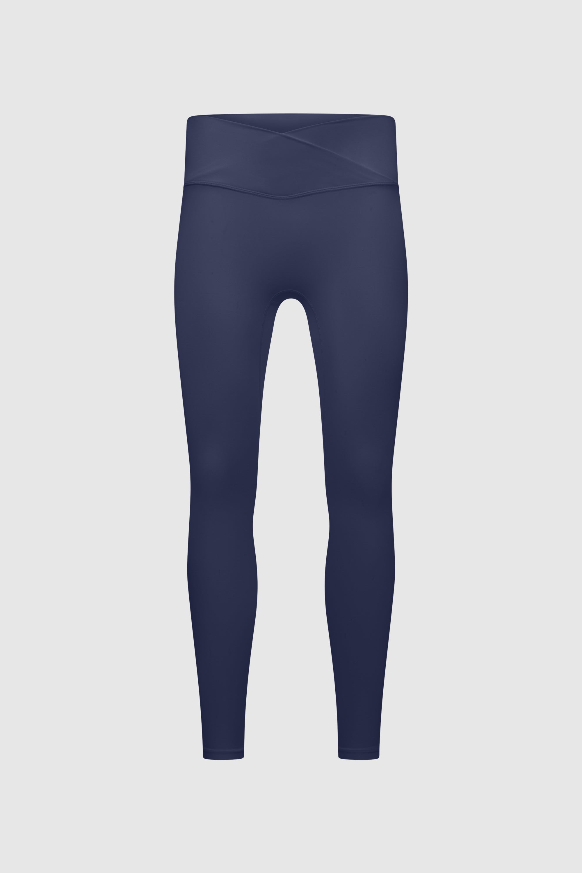 SCULPTING STRETCH CROSSOVER WAISTBAND LEGGINGS - DARK NAVY