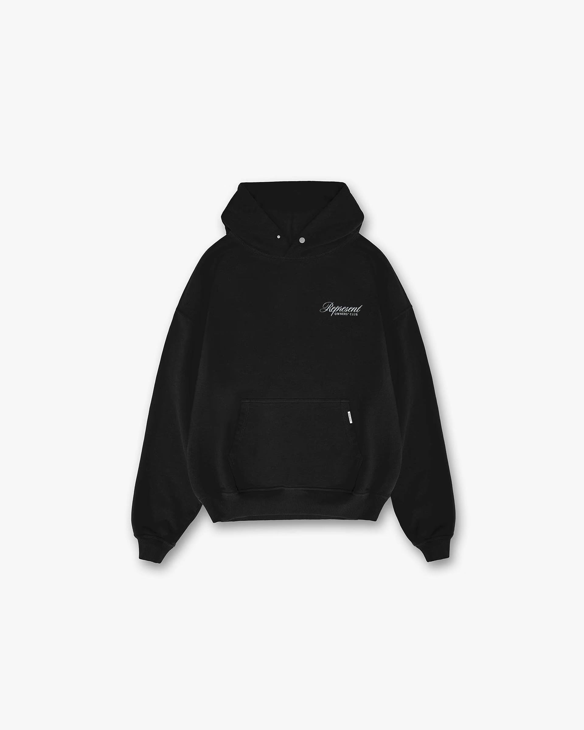 REPRESENT OWNERS CLUB SCRIPT HOODIE - BLACK