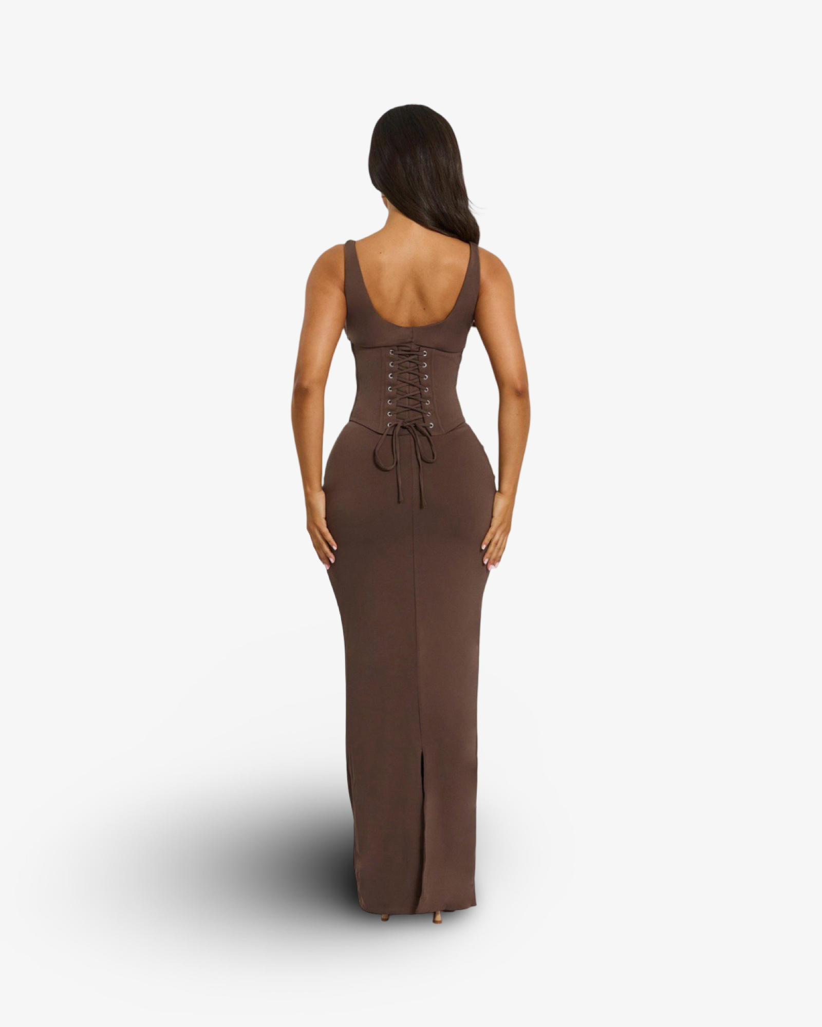 MARS THE LABEL SANDRA MAXI DRESS - BROWN