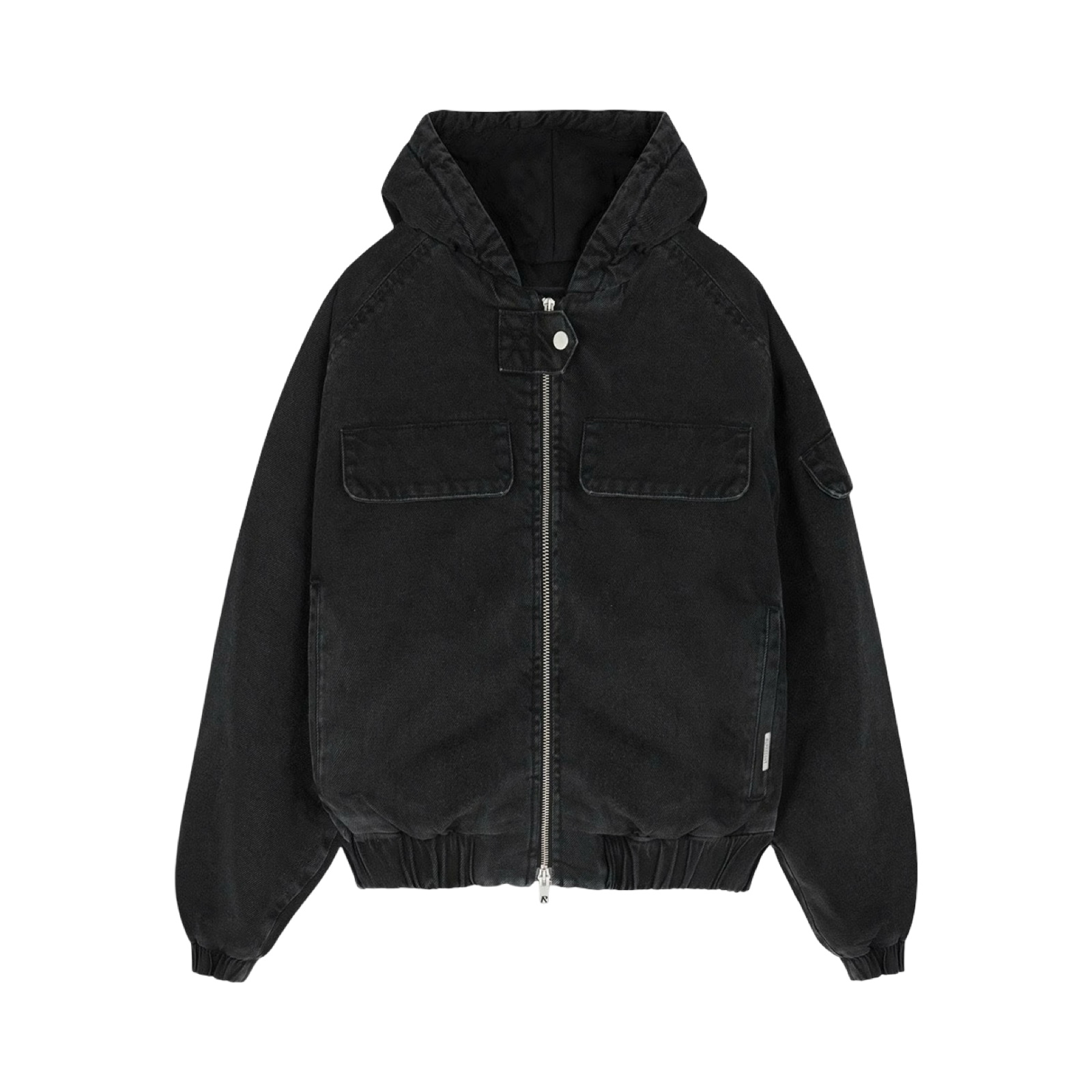 REPRESENT CRASH CROPPED DENIM JACKET