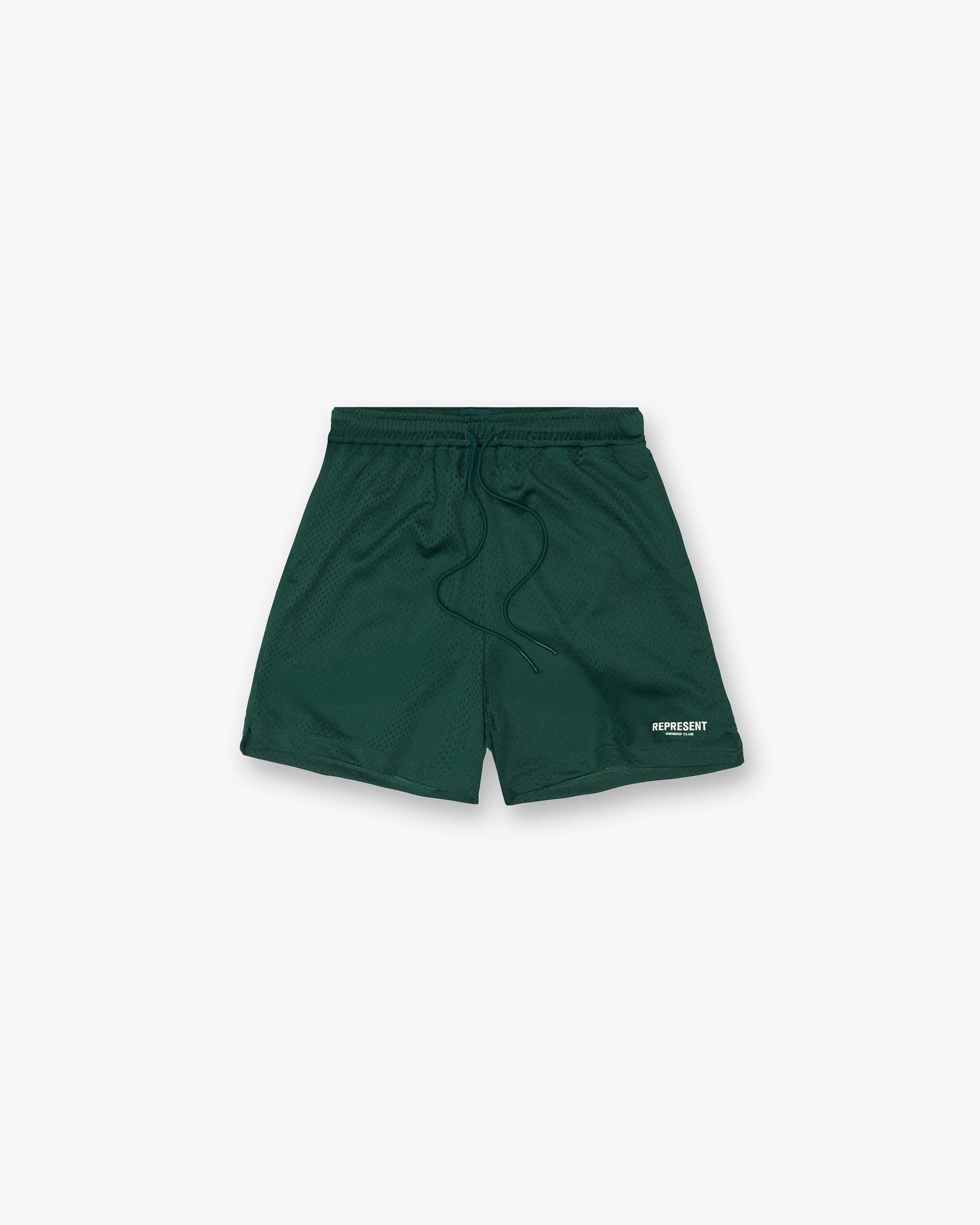REPRESENT OWNERS MESH CLUB SHORT - RACING GREEN