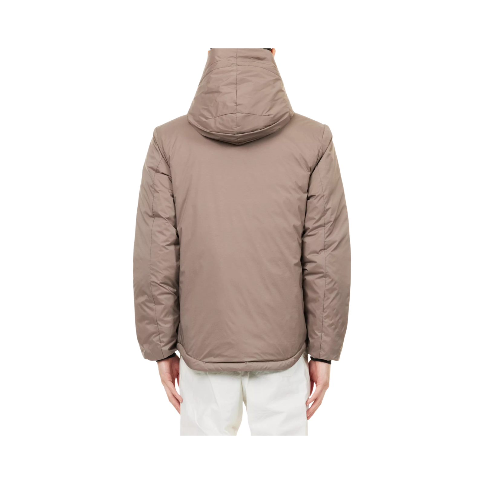 CANADA GOOSE LODGE REGULAR-FIT SHELL-DOWN HOODY TAUPE GREY
