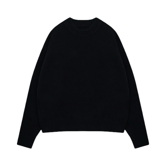 COUTURE CLUB BRUSHED KNIT JUMPER BLACK