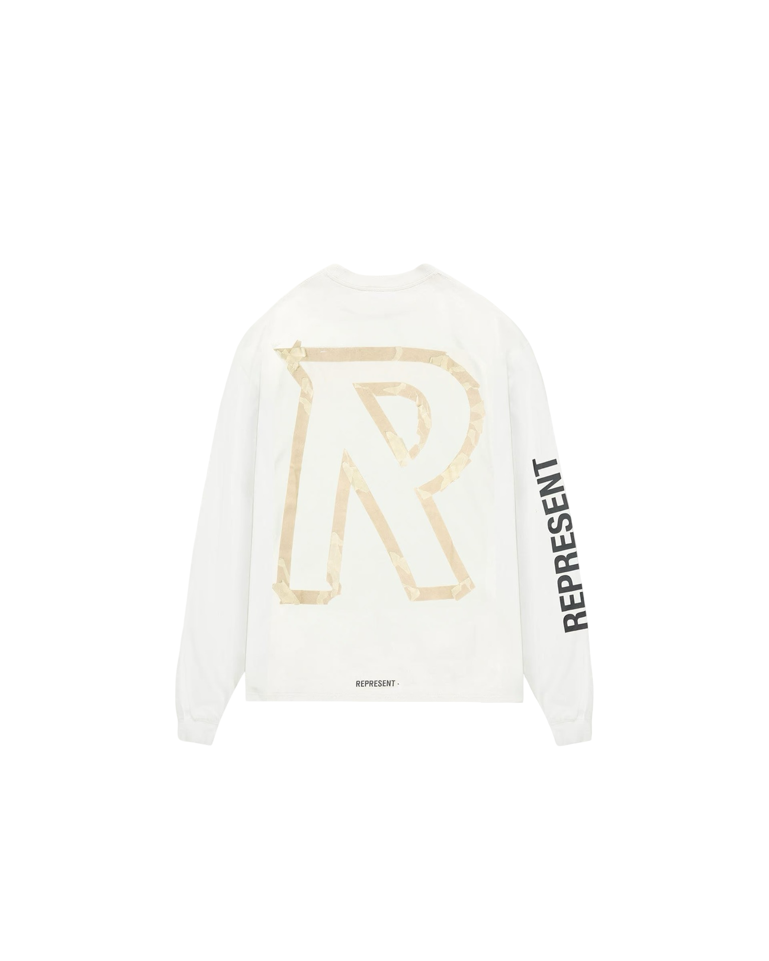 REPRESENT MASKING TAPE INITIAL LONG SLEEVE T-SHIRT