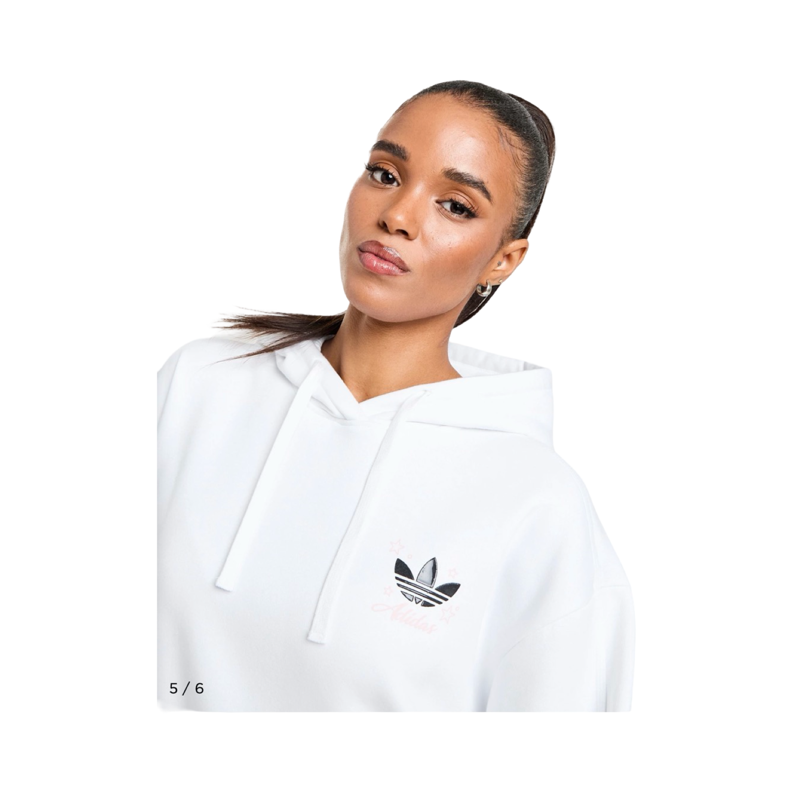 ADIDAS ORIGINALS CHARM FOOTWEAR OVERHEAD HOODIE - WHITE
