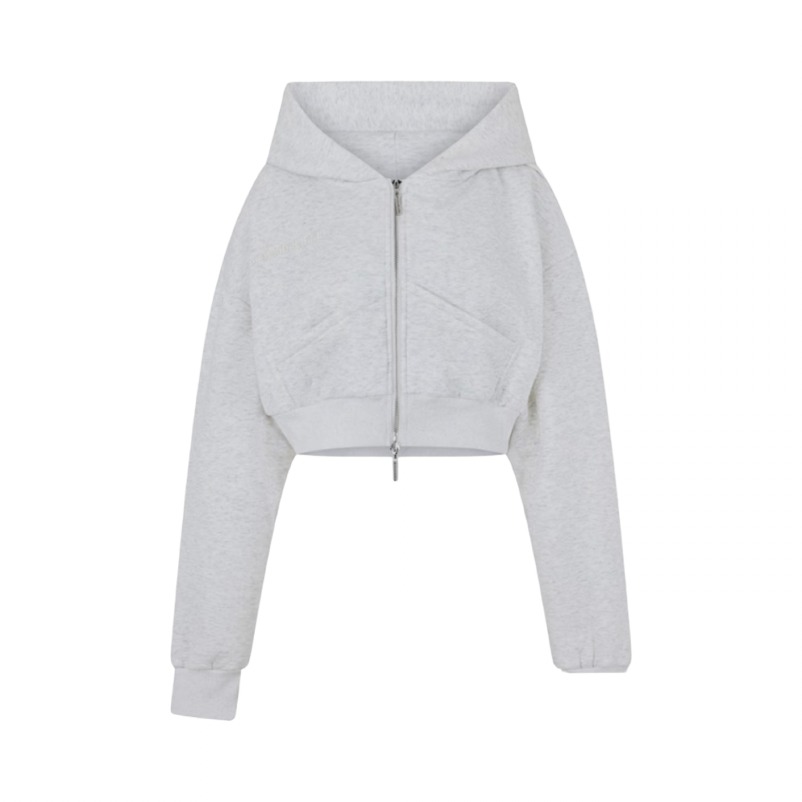MARS THE LABEL CLASSIC CROPPED ZIP HOODIE