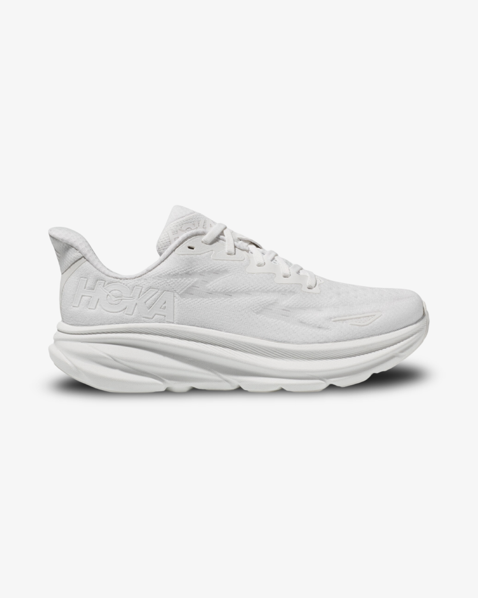 HOKA CLIFTON 9 WHITE trainer product image
