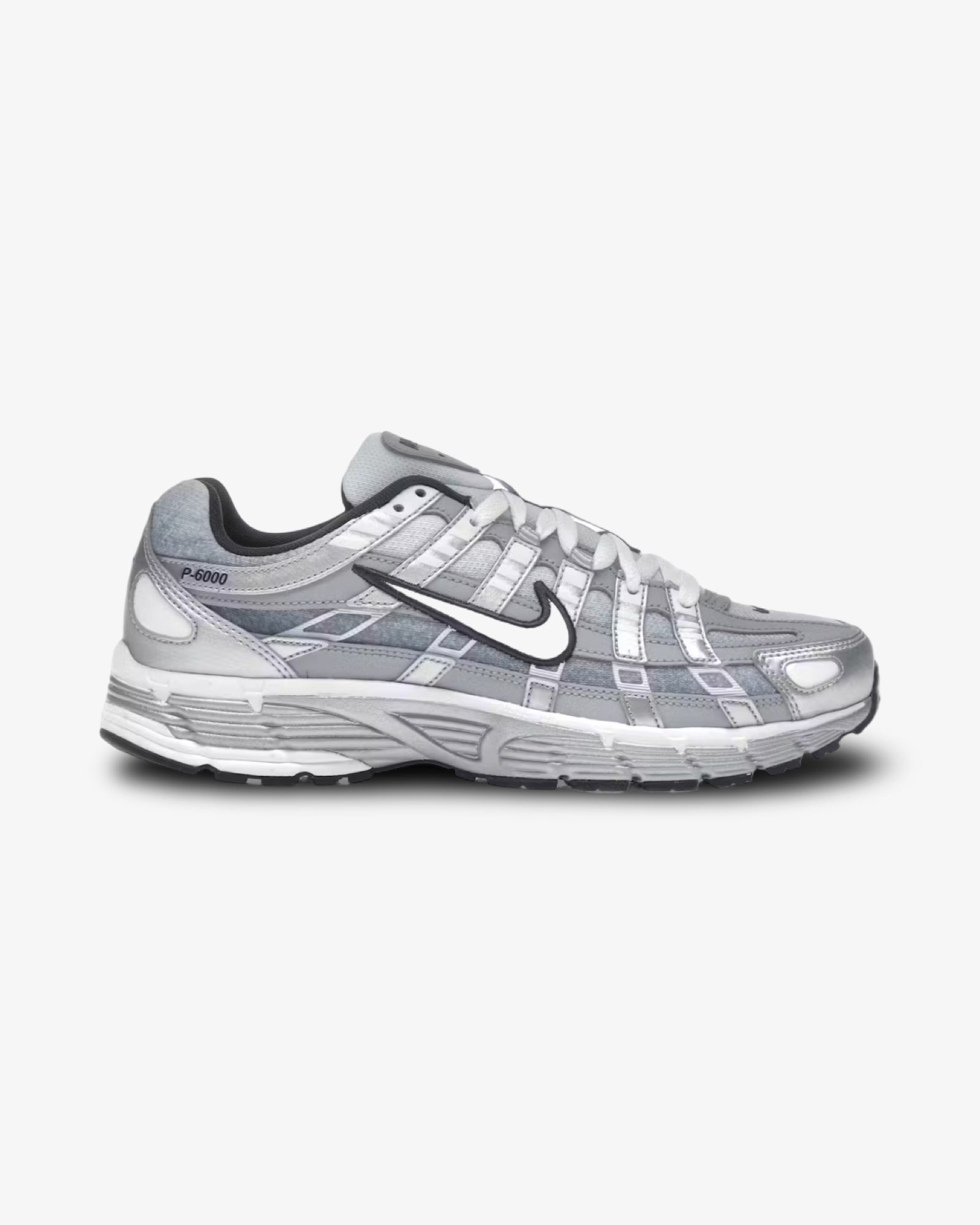 NIKE P-6000 METALLIC SILVER SUMMIT WHITE-WOLF GREY trainer product image