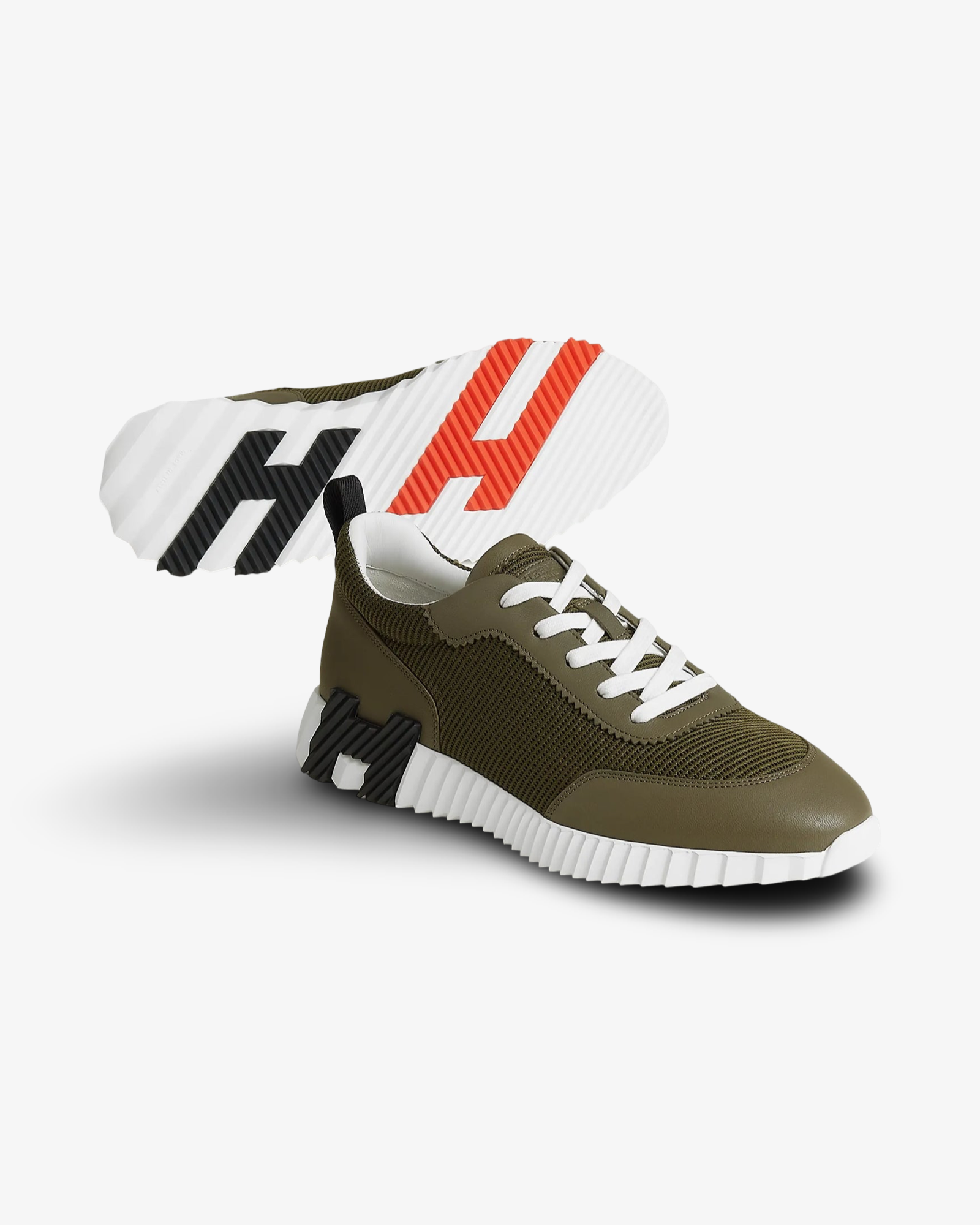 HERMÈS PARIS BOUNCING SNEAKER TUNDRA GREEN