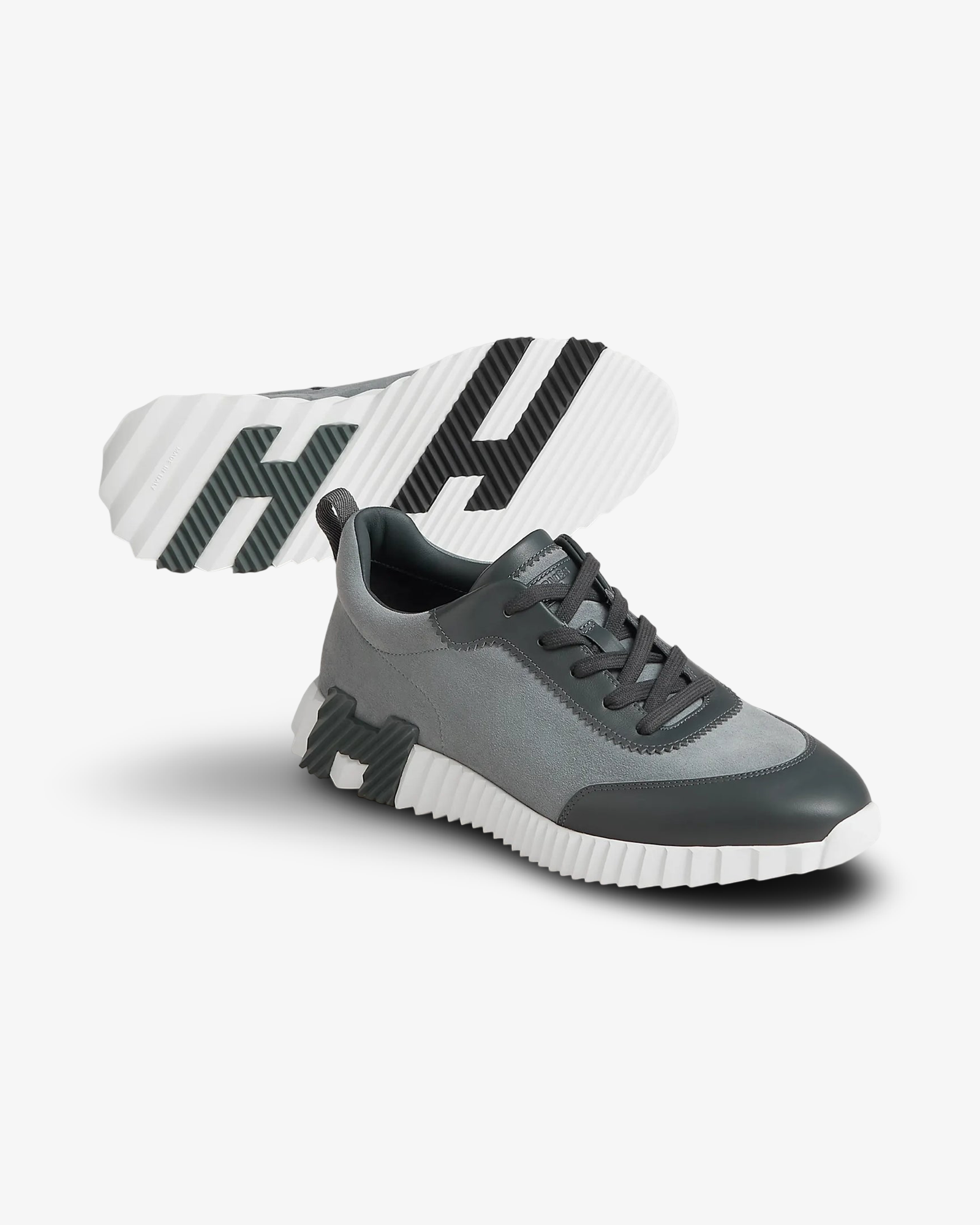 HERMÈS PARIS BOUNCING SNEAKER GRIS ORAGE