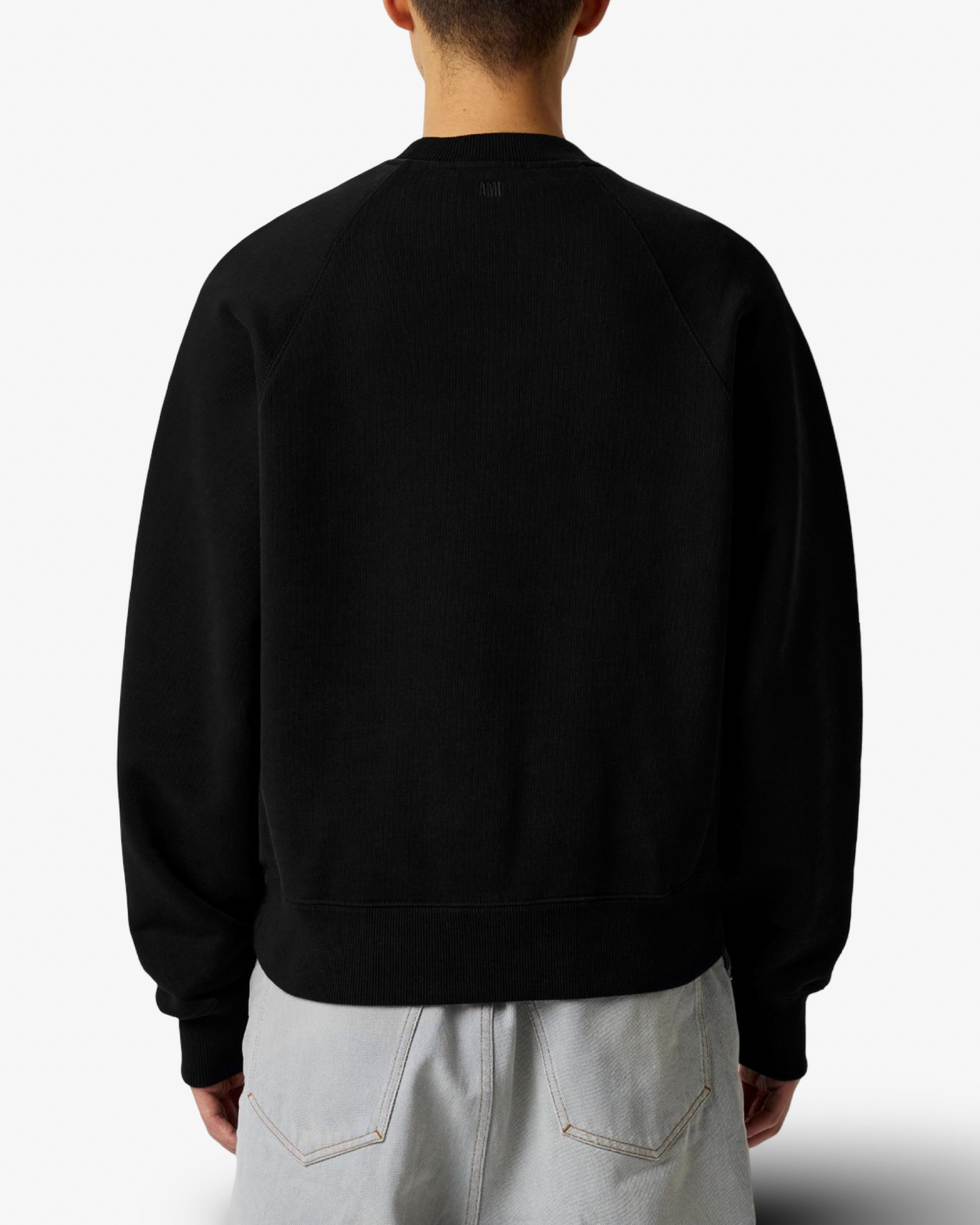 AMI PARIS DE COEUR CREWNECK - BLACK